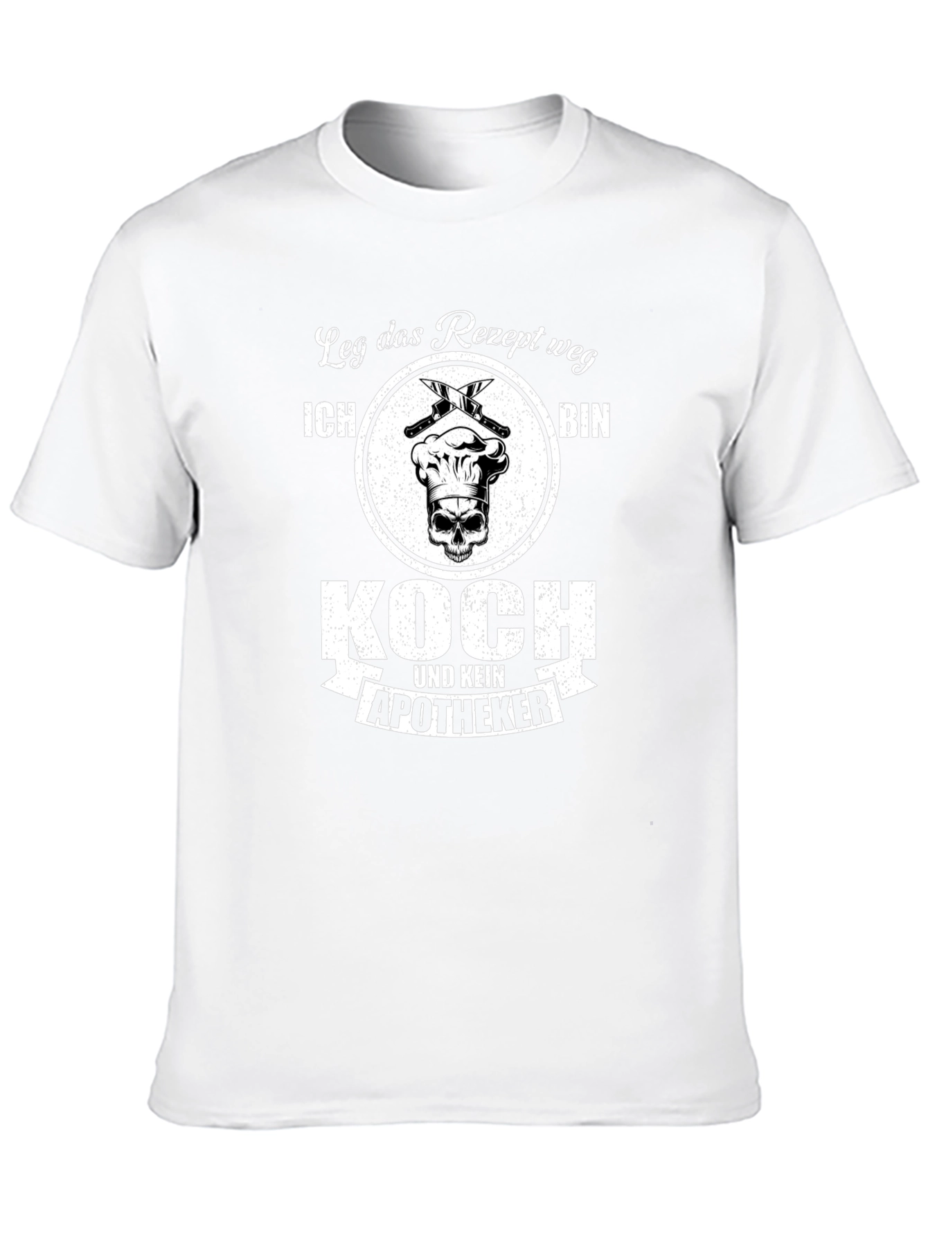 Black Chef Skull T-Shirt: Recipe for Disaster view 10