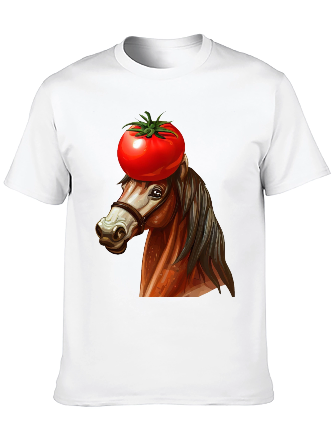 Black Tomato-Headed Horse Graphic Tee view 10