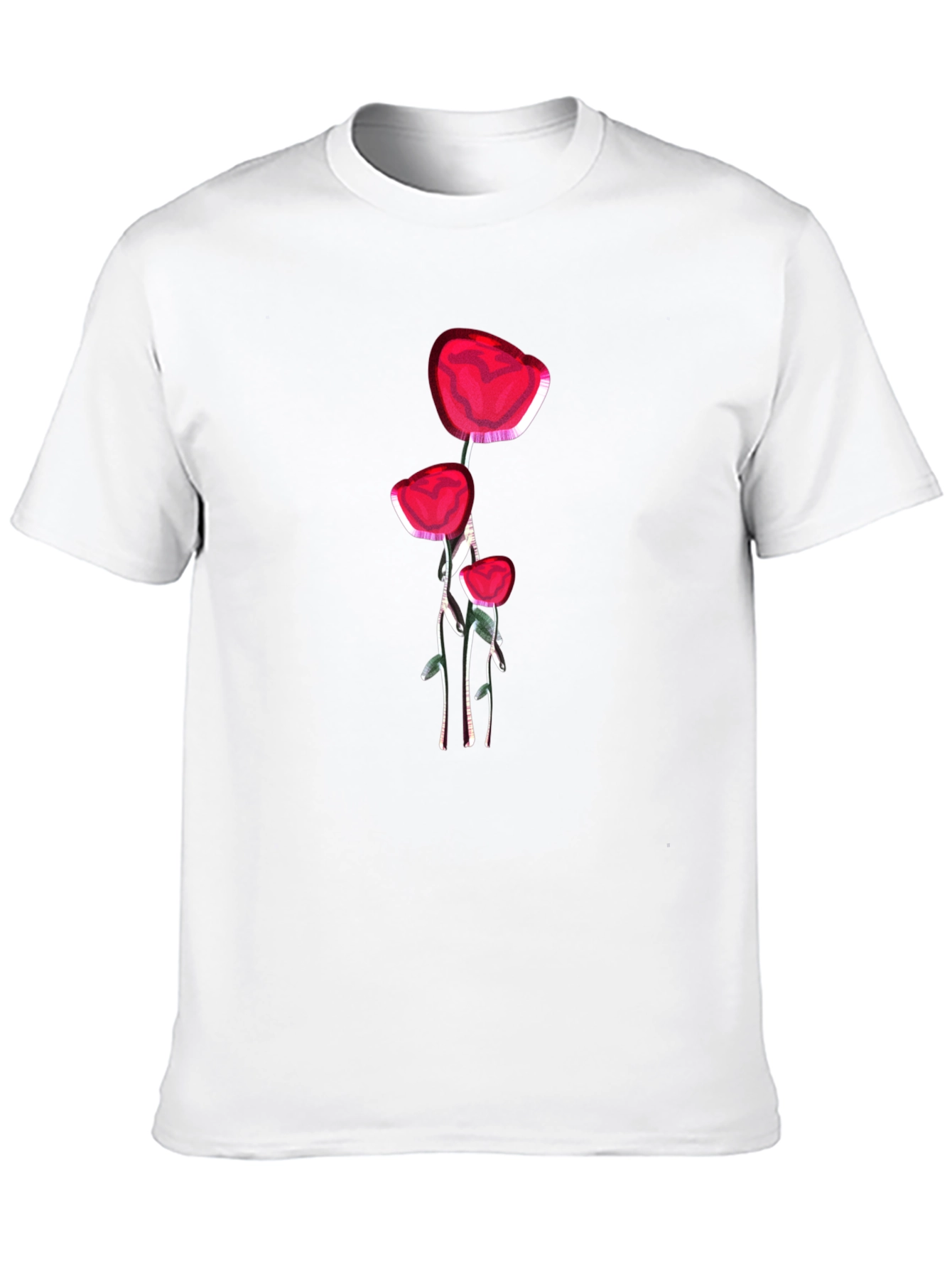 Black Floral Print Tee view 10