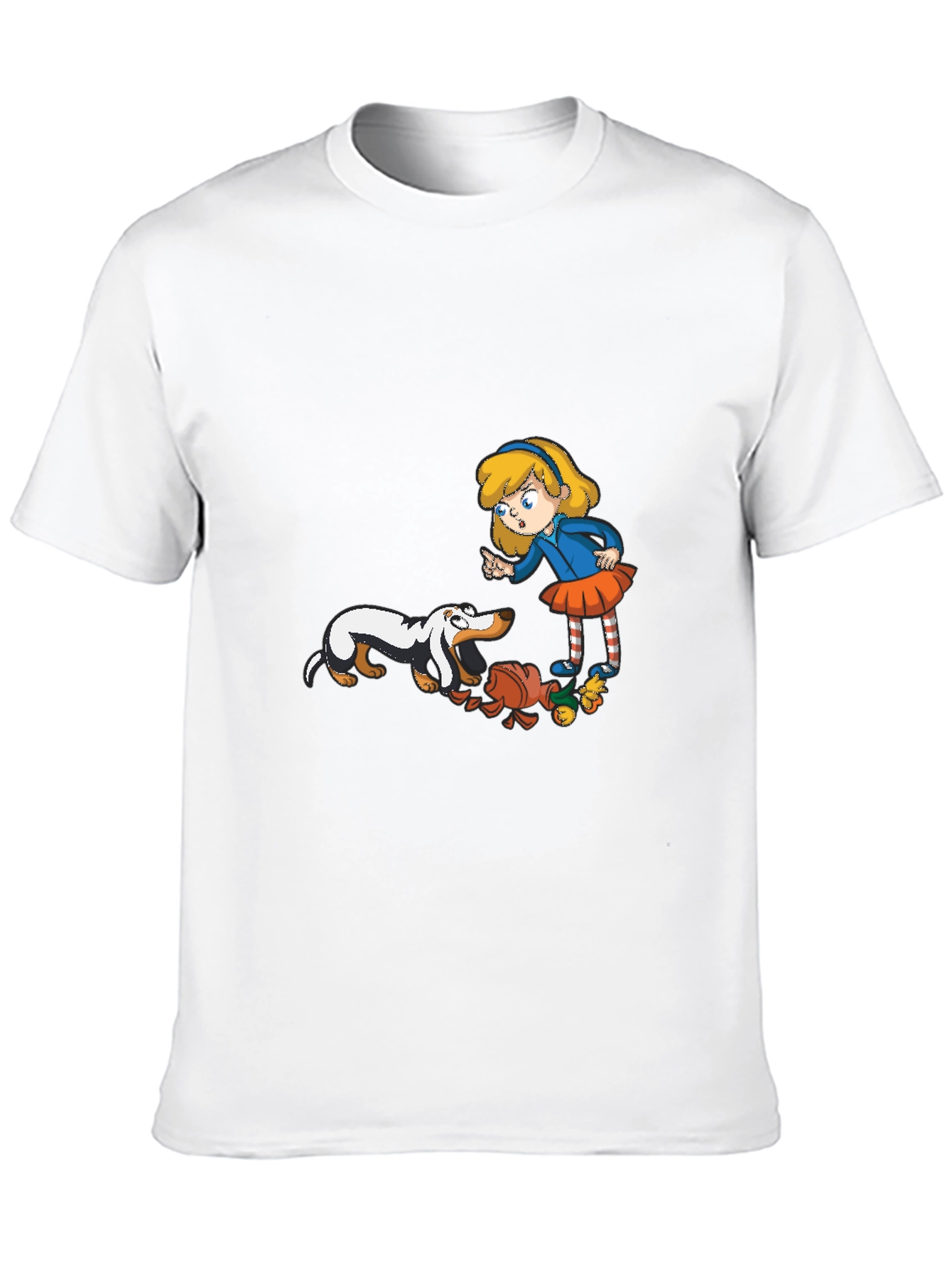 Black Girl and Dachshunds Graphic Tee view 10