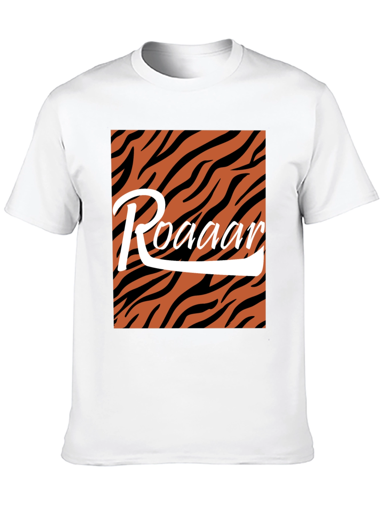 Black Roaar Tiger Stripe Graphic Tee view 10