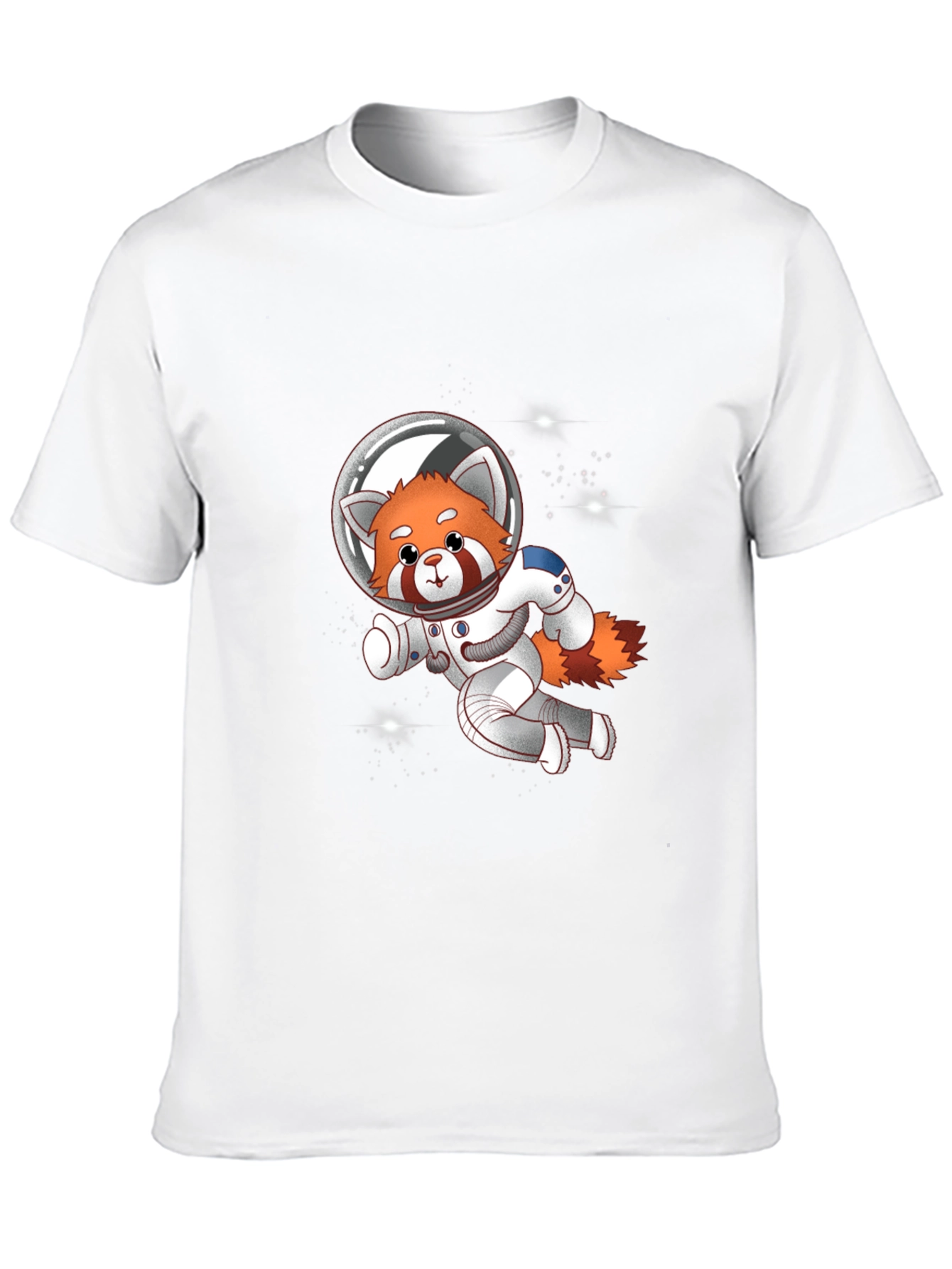 Black Red Panda Astronaut T-Shirt - Galaxy Explorer Tee view 10