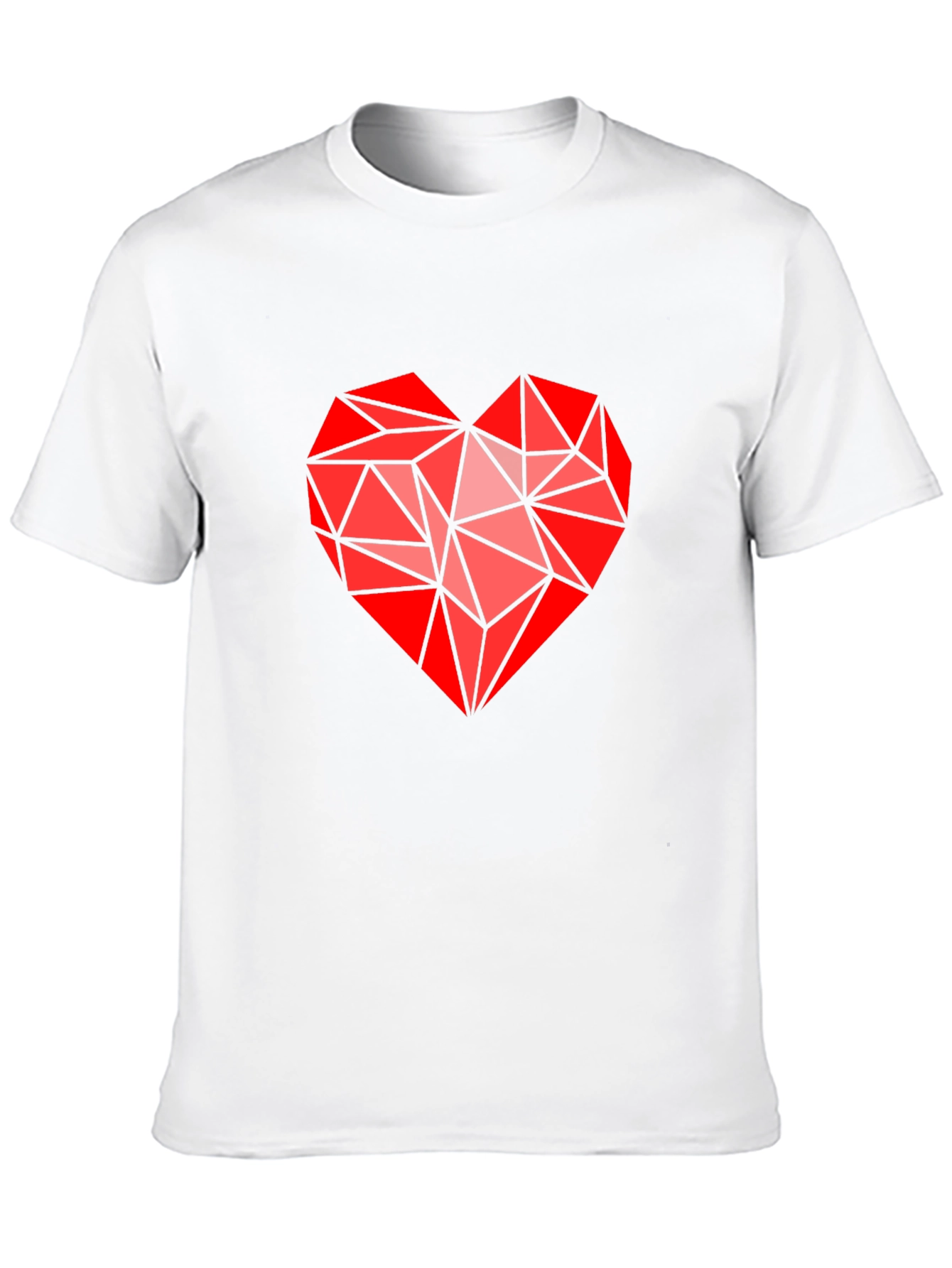 Geometric Heart Graphic Tee - Modern Love Statement Shirt - 10