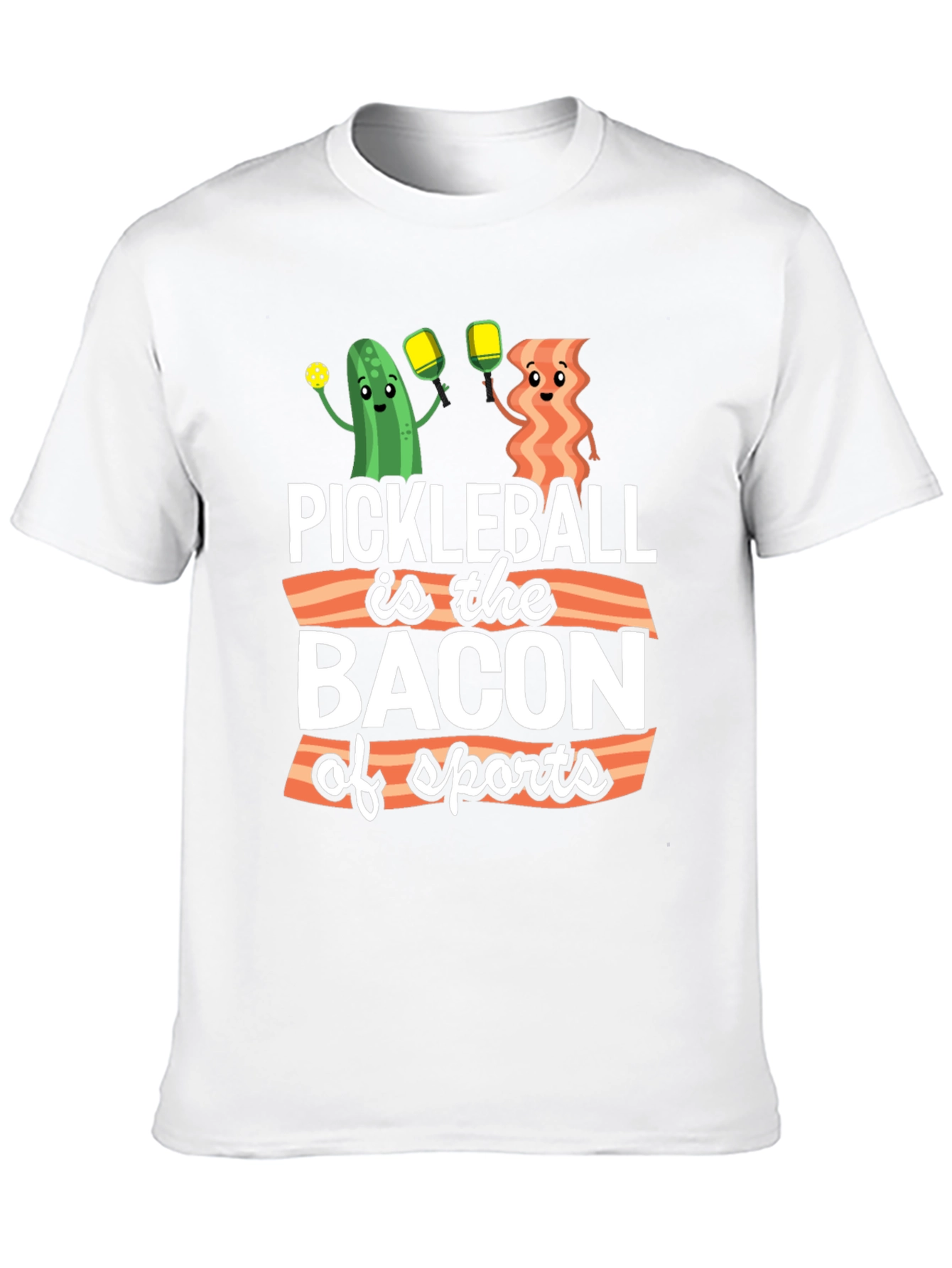 Black Pickleball is the Bacon of Sports T-Shirt view 10