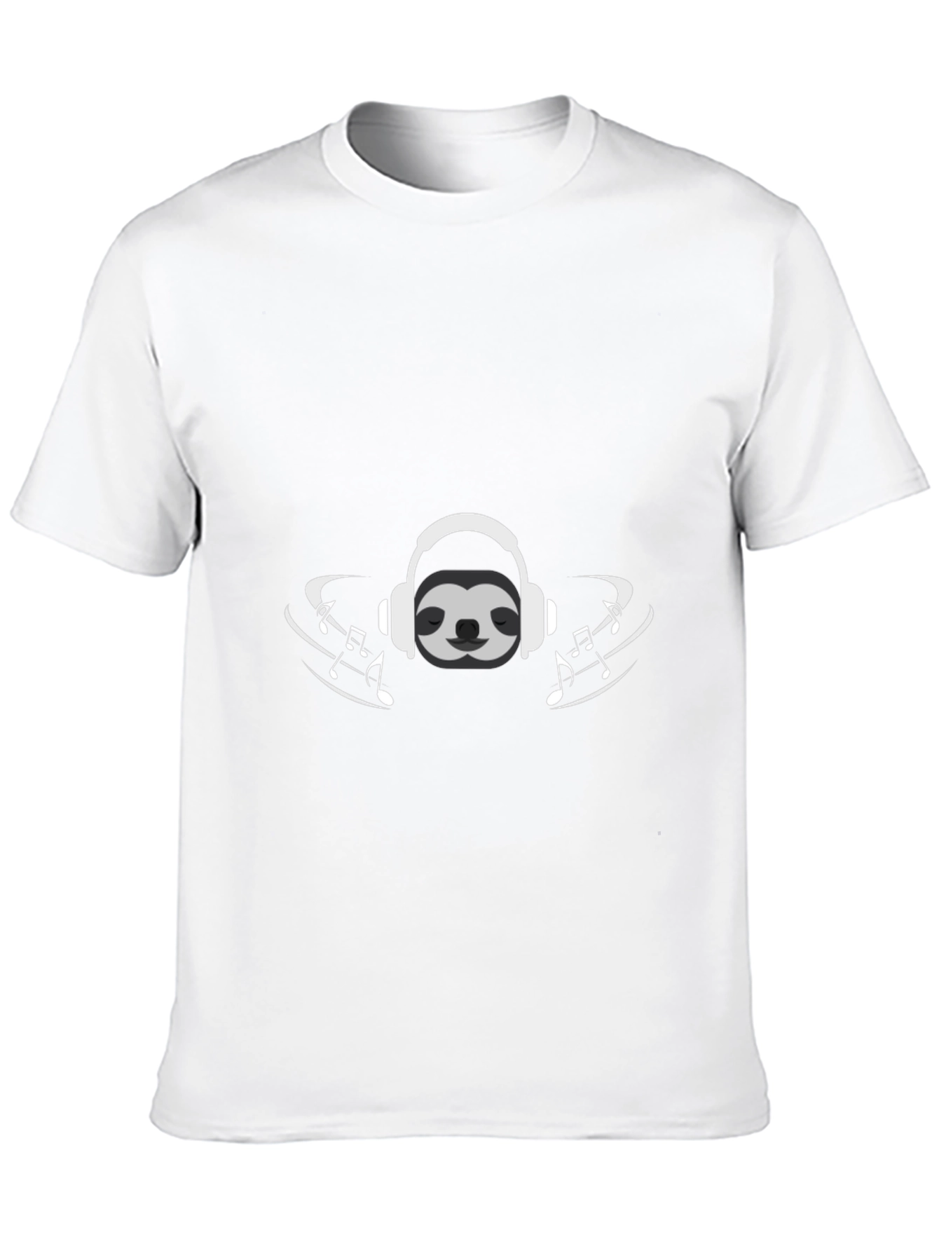 Black Sloth Music Lover Graphic Tee - Black T-Shirt view 10