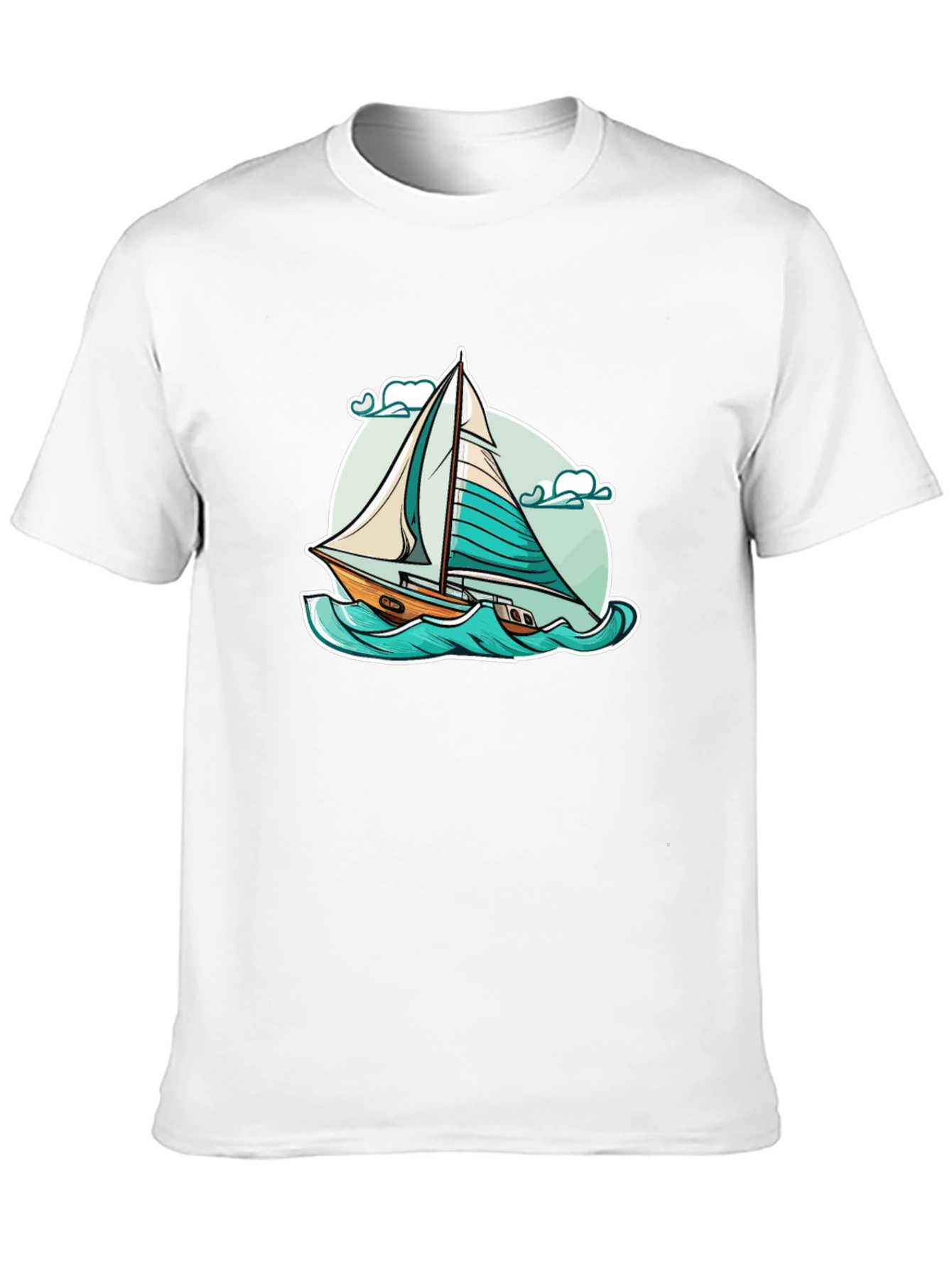 Black Sailboat Graphic T-Shirt - Black view 10