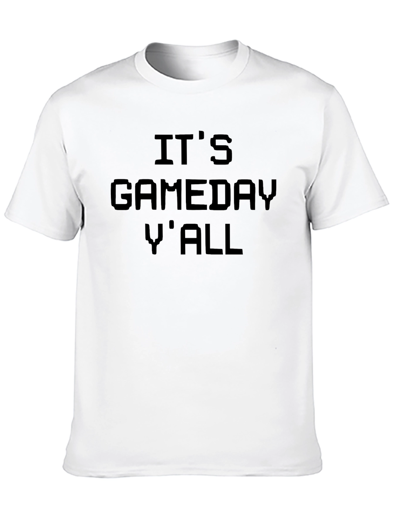 Black It's Gameday Y'all T-Shirt - Black view 10