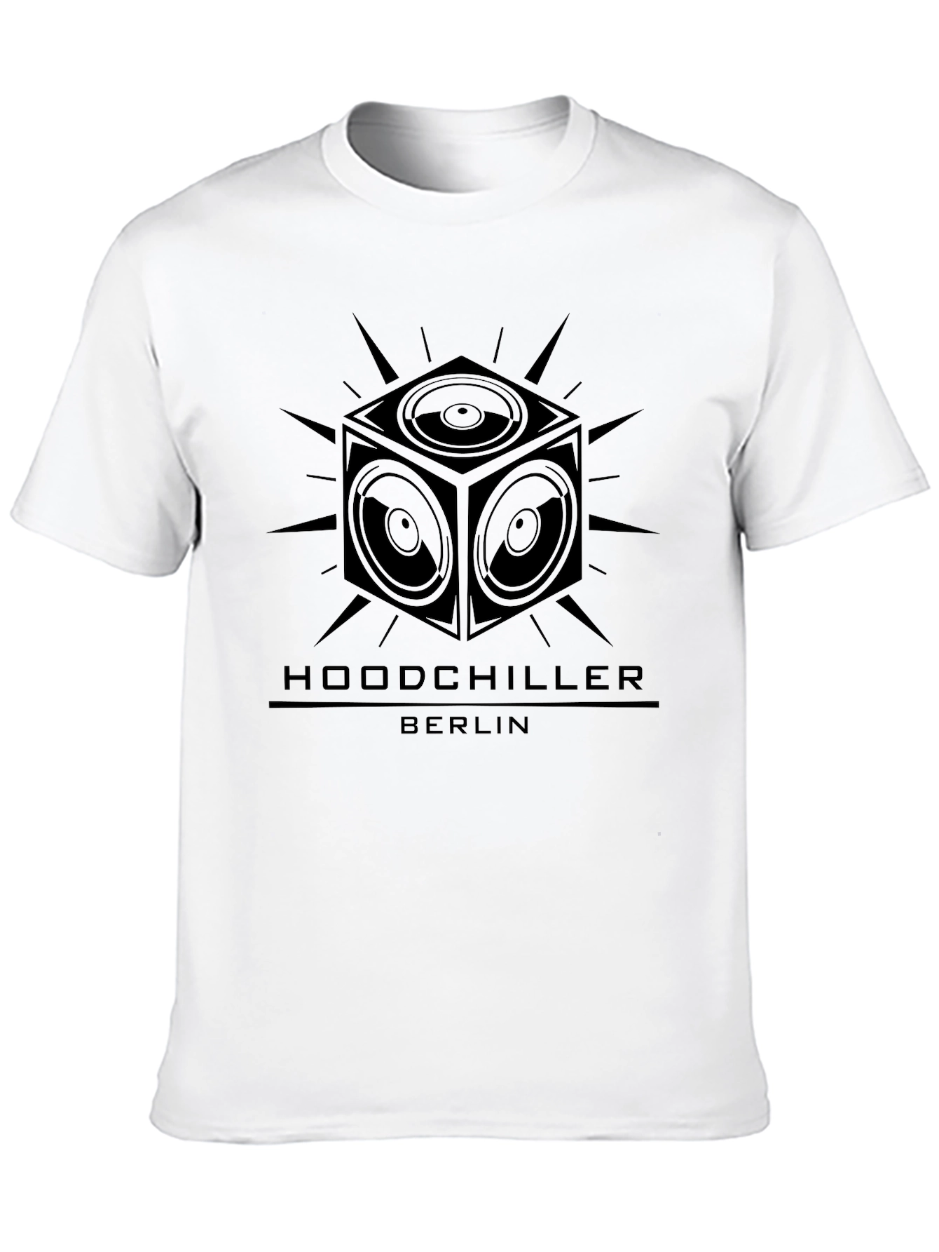 Black Hoodchiller Berlin Speaker Cube Black T-Shirt view 10