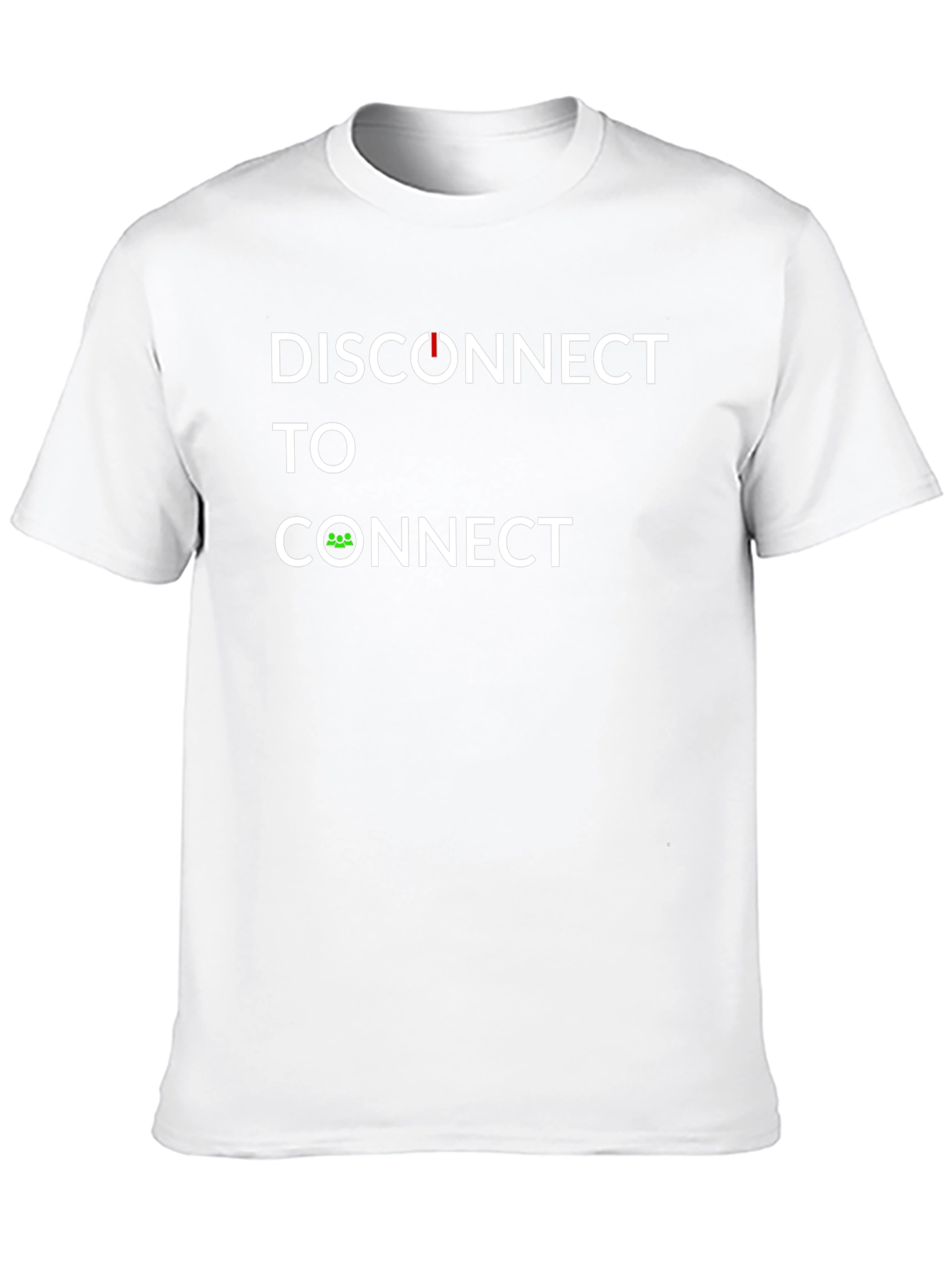 Black Disconnect to Connect Graphic Tee view 10