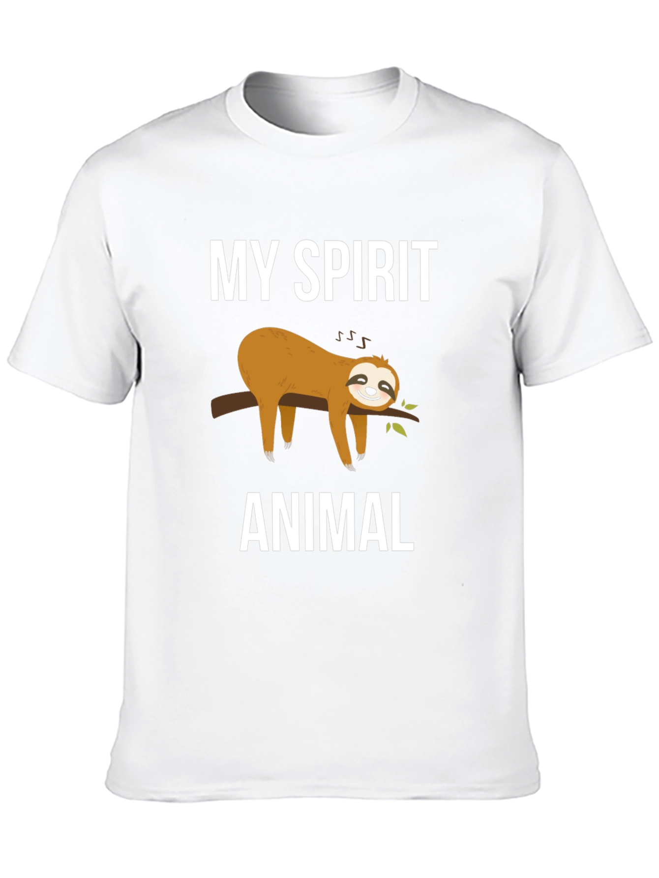 Black My Spirit Animal Sloth Graphic Tee view 10