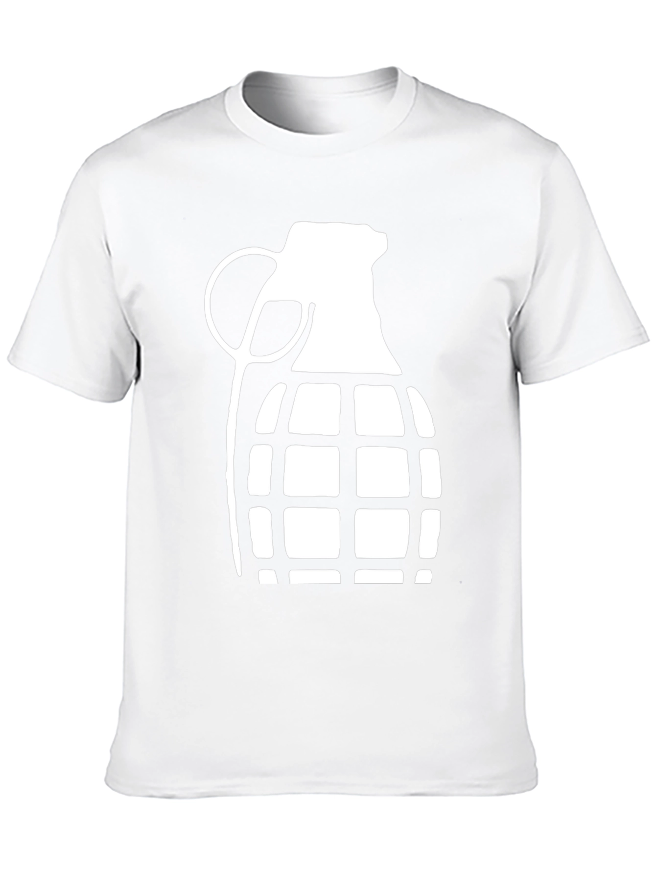 Black Grenade Graphic T-Shirt - Cool Casual Tee view 10