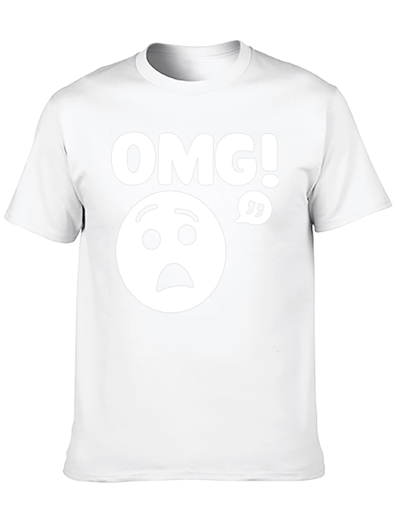 Black OMG! Graphic T-Shirt - Funny Unisex Tee view 10