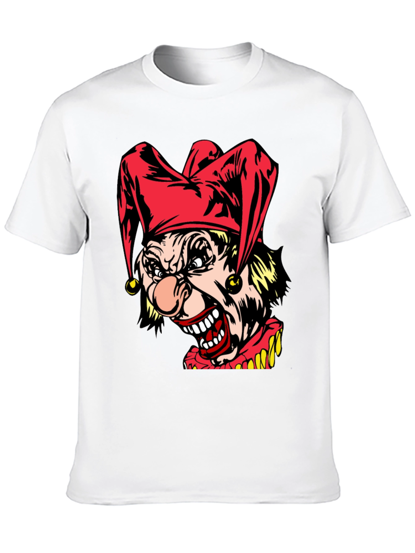 Black Creepy Clown T-Shirt - Horror Jester Graphic Tee view 10