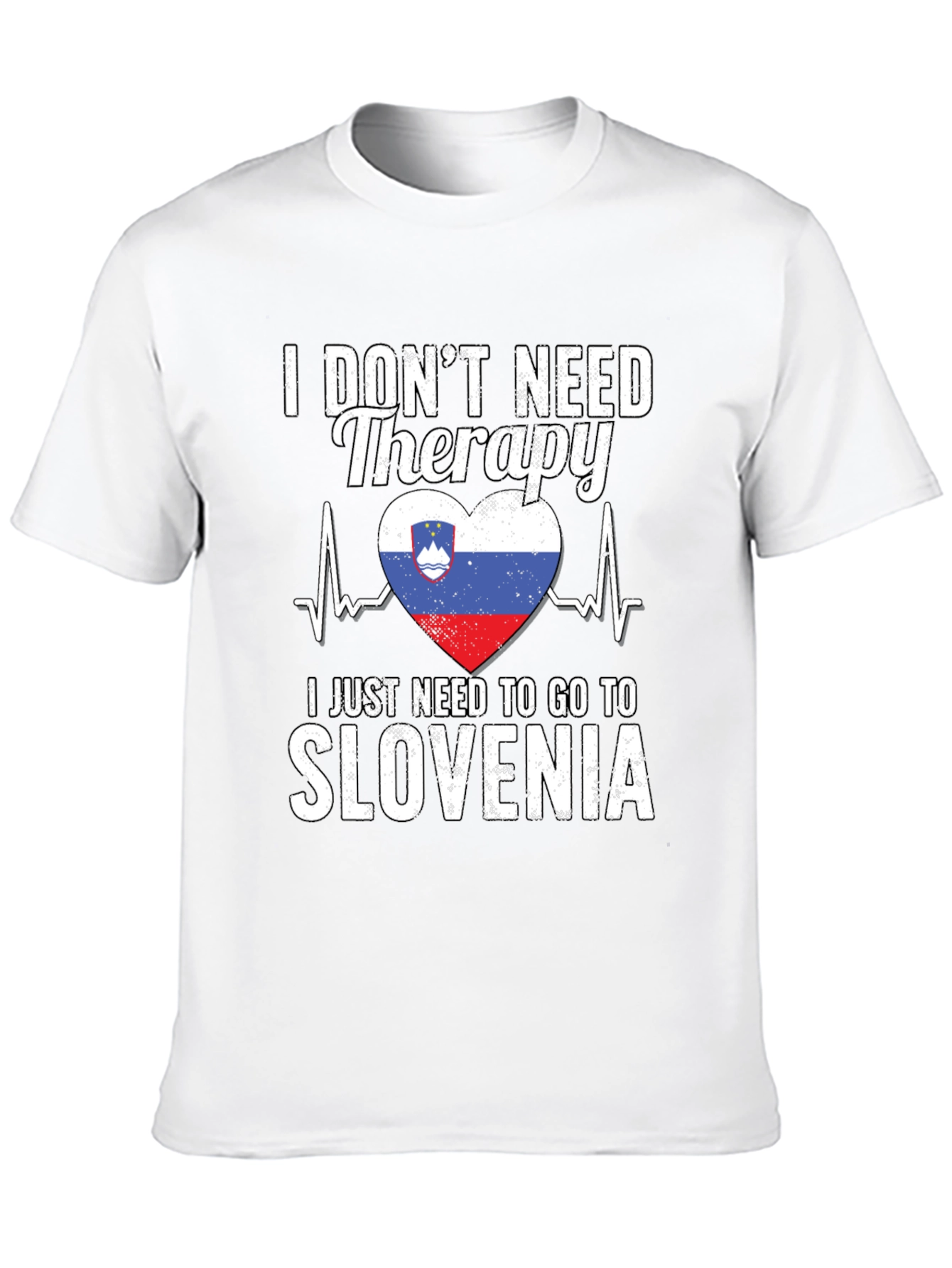 Black Slovenia Therapy T-Shirt view 10