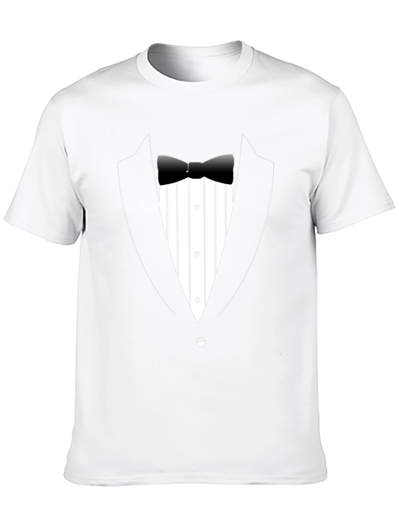 Black Tuxedo T-Shirt - Novelty Graphic Tee view 10