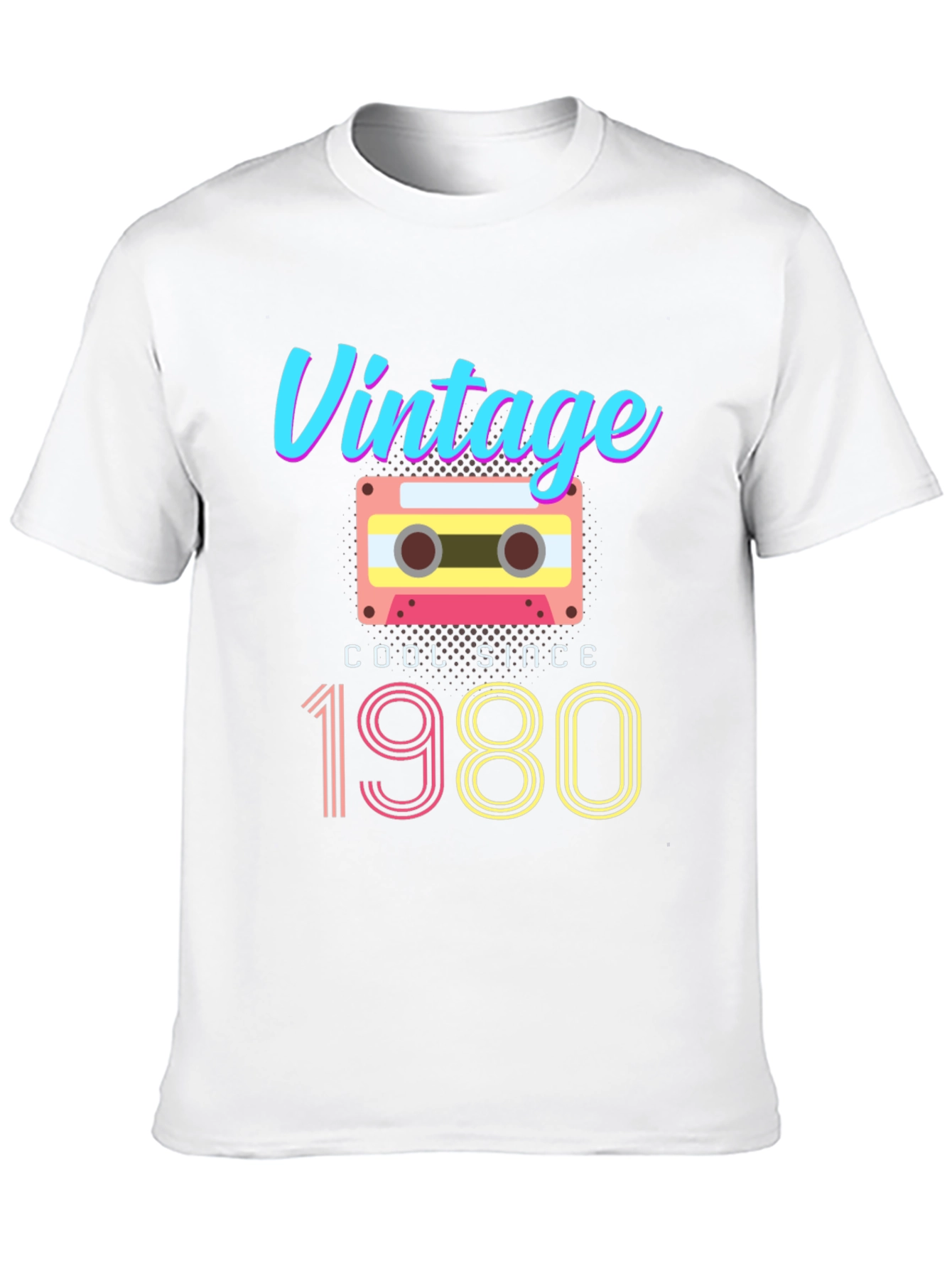 Black Vintage 1980 Cassette T-Shirt view 10
