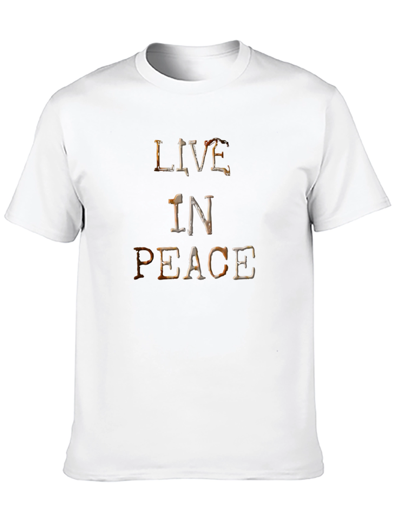 Black Live in Peace Graphic T-Shirt - Classic Black Tee view 10