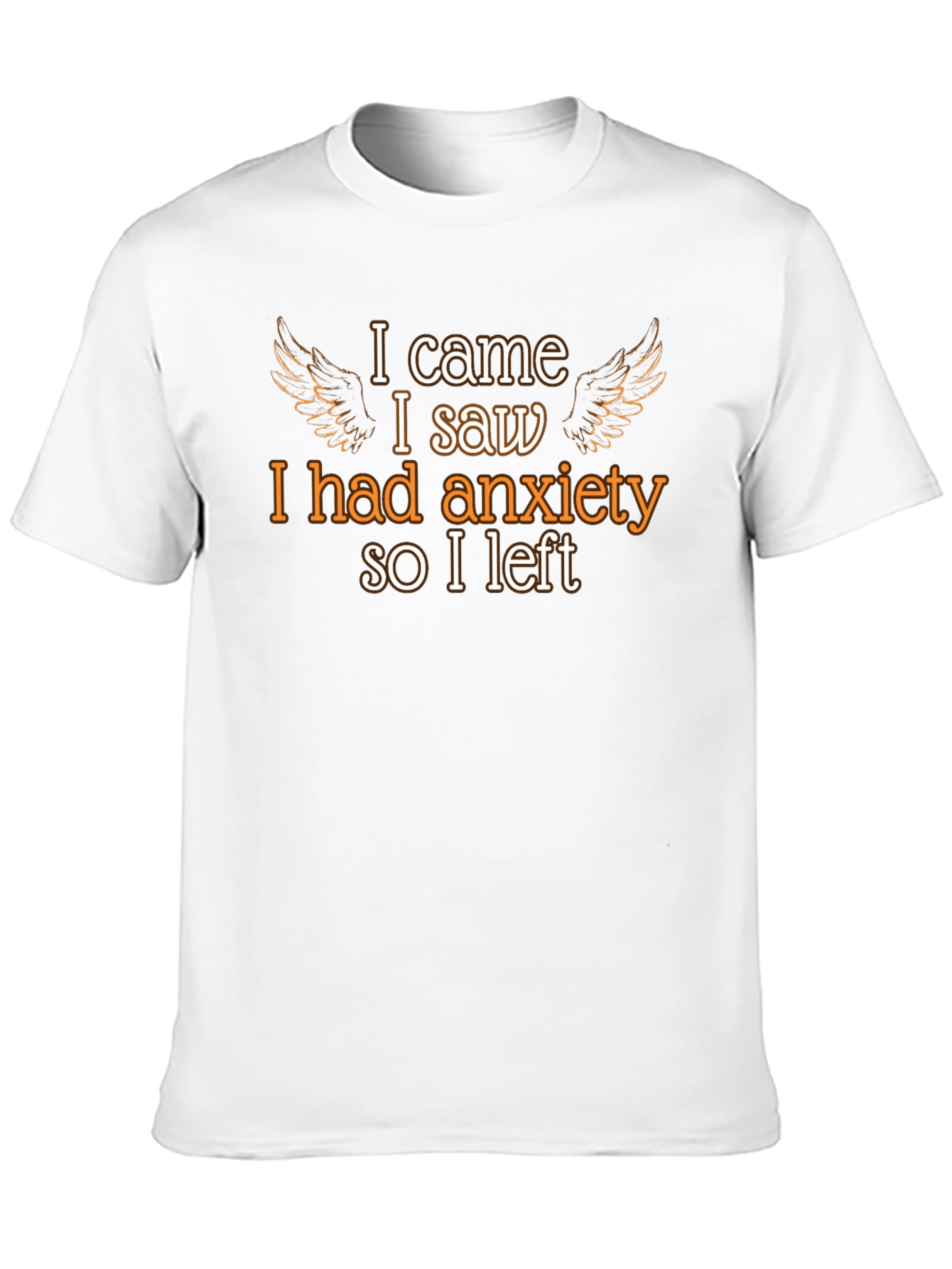 Black Anxiety T-Shirt - Humorous Graphic Tee view 10