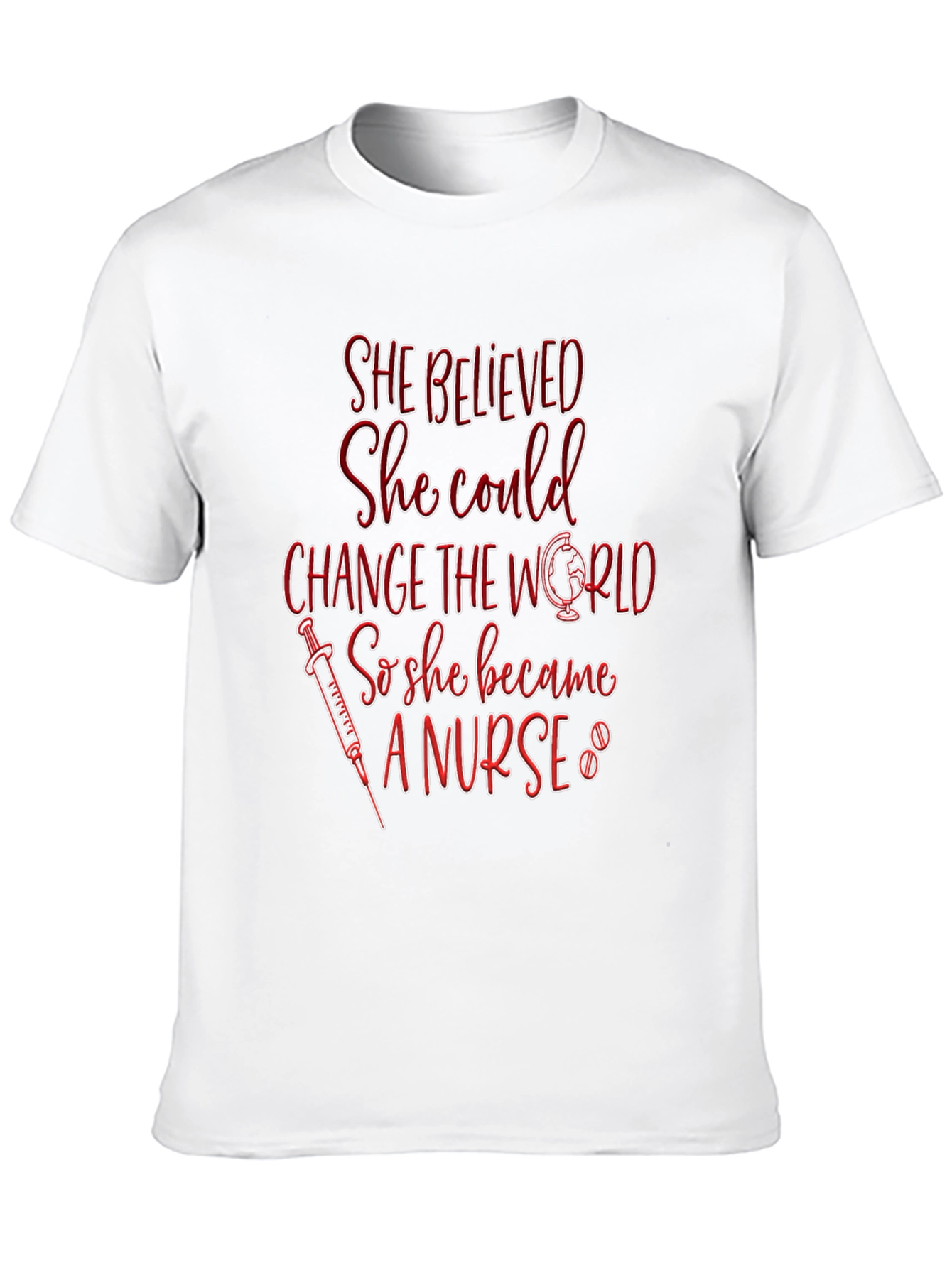 Black Nurse T-Shirt - She Believed She Could Change the World view 10