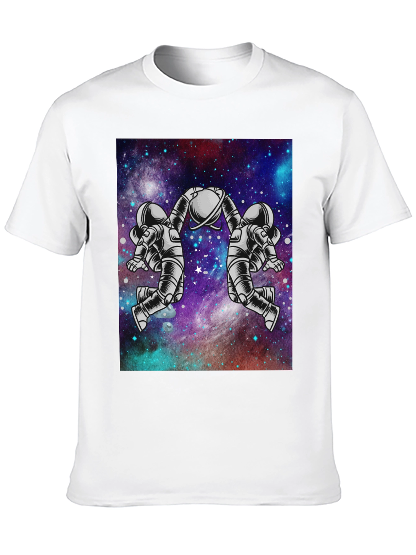 Black Astronaut Galaxy Graphic Tee - Space Design view 10