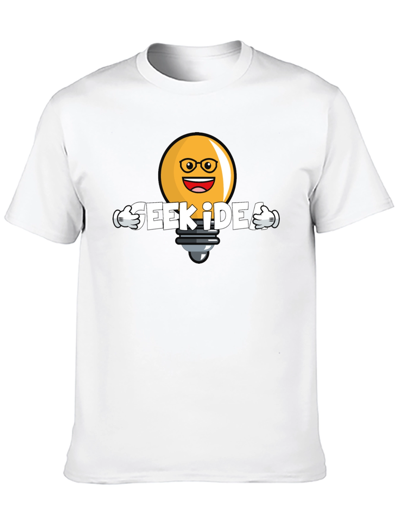 Black Geek Idea T-Shirt - Unique Graphic Tee view 10