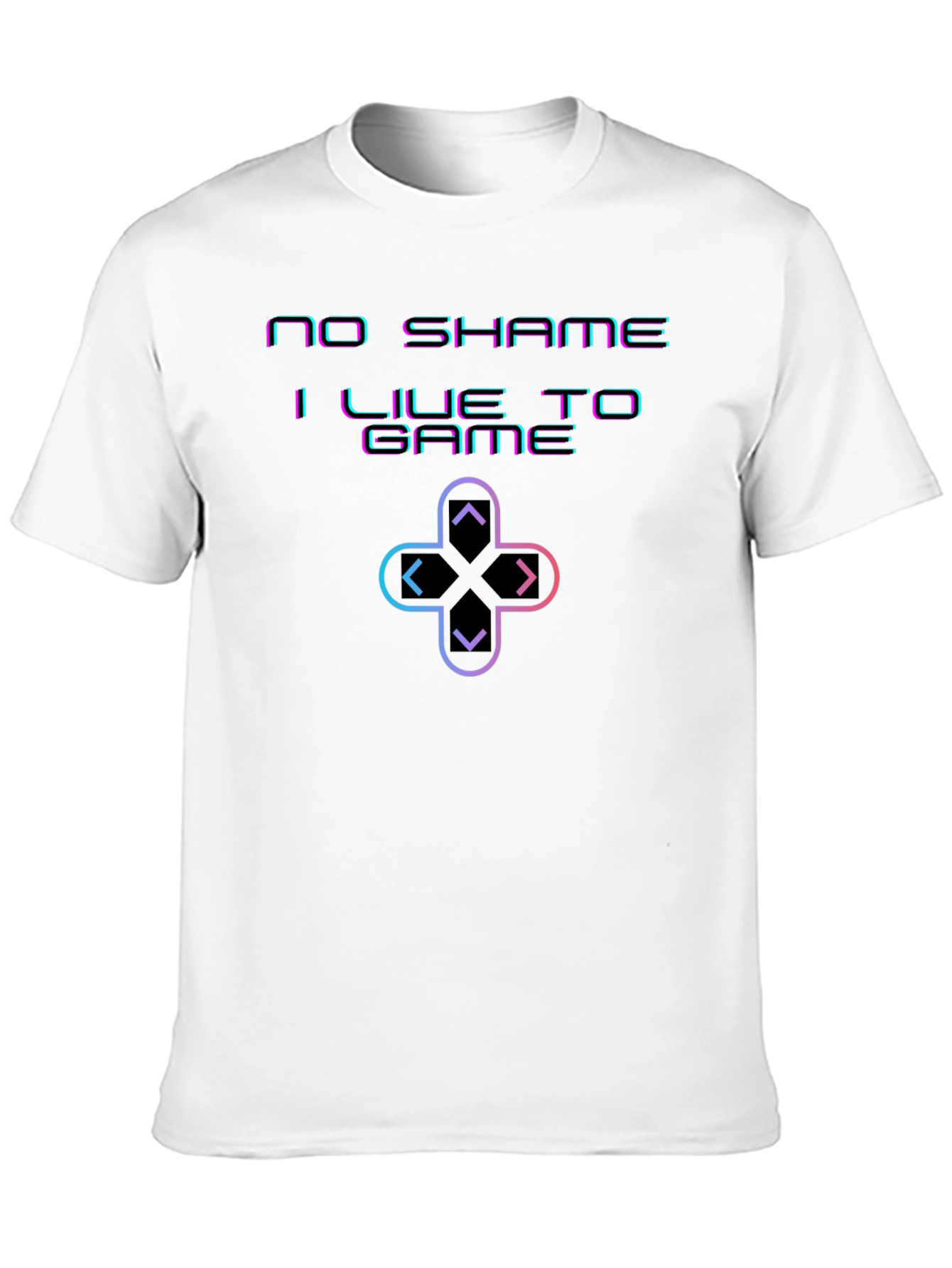 Black No Shame I Live To Game Black T-Shirt view 10