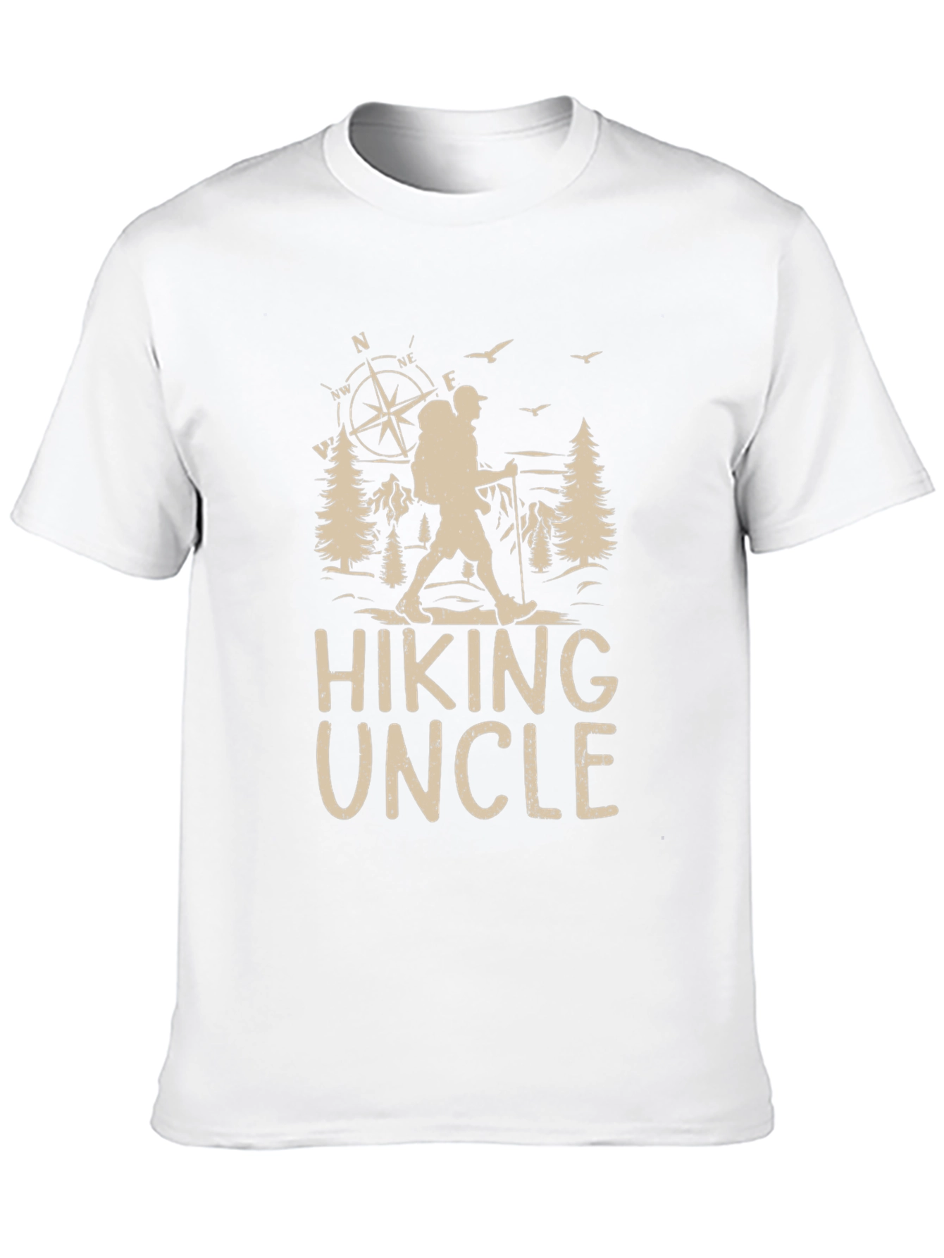 Black Hiking Uncle Graphic Tee - Outdoors Adventure Shirt view 10