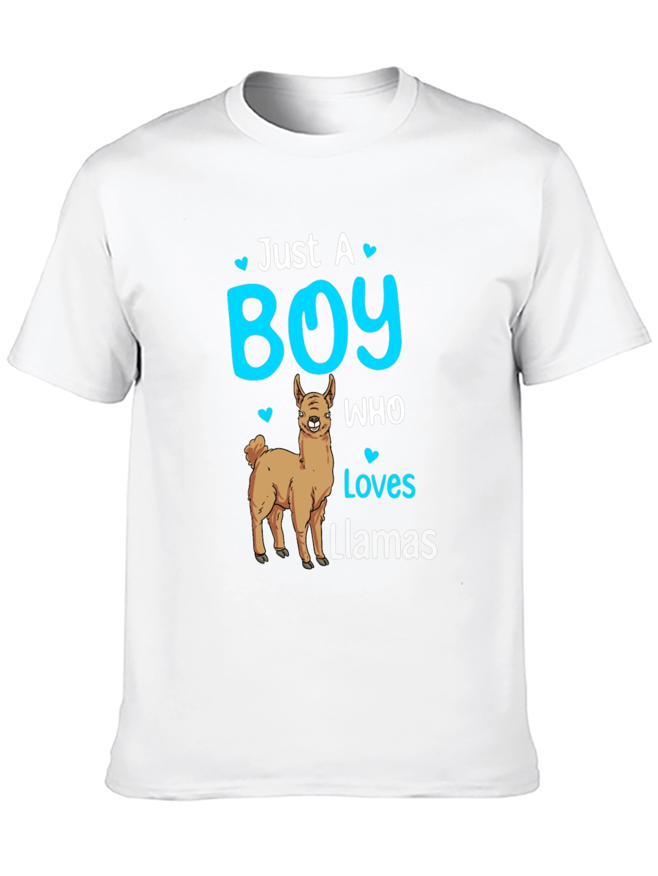 Black Boy Who Loves Llamas T-Shirt - Cute Animal Lover Tee view 10
