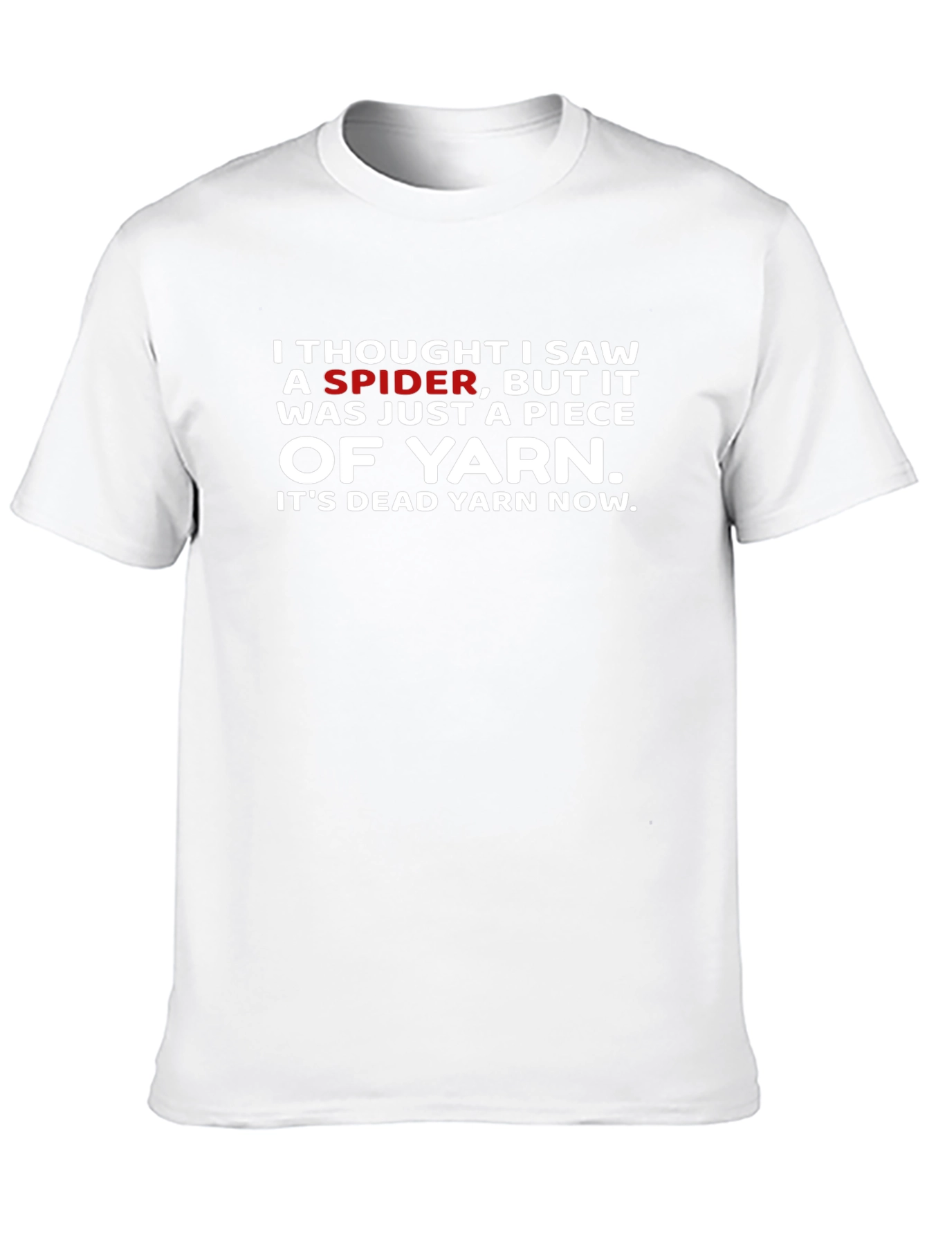 Black Funny Spider Yarn T-Shirt - Dead Yarn Now! view 10