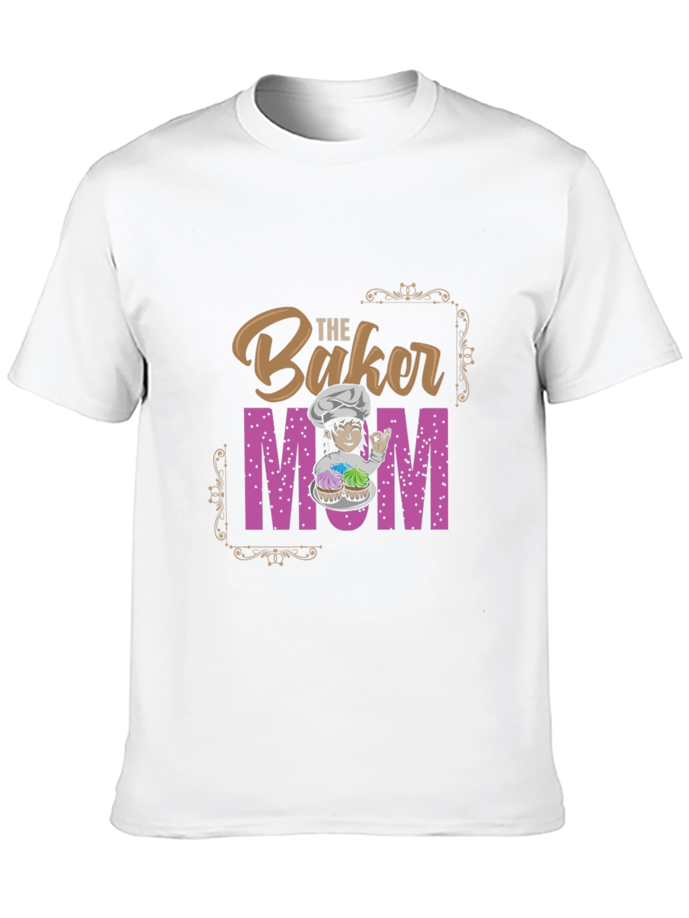 Black Baker Mom T-Shirt - Baking Love view 10