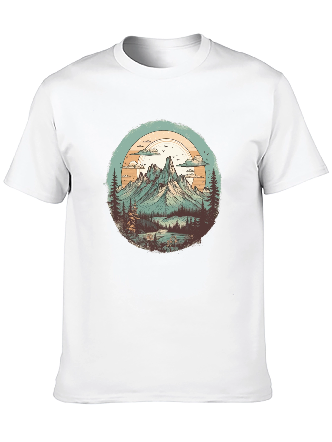 Black Mountain Landscape Graphic Tee view 10