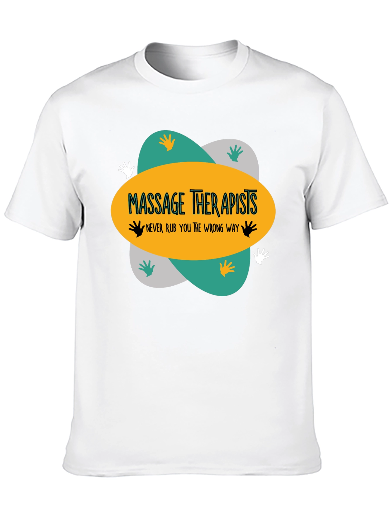 Black Massage Therapists T-Shirt - Funny Massage Gift view 10
