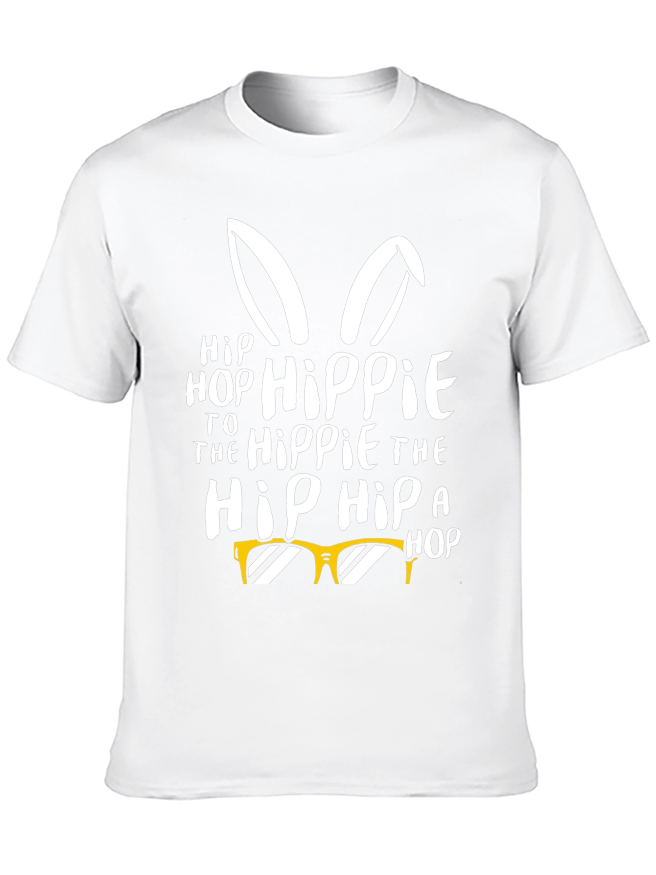 Black Hip Hop Hippie Easter Bunny T-Shirt view 10