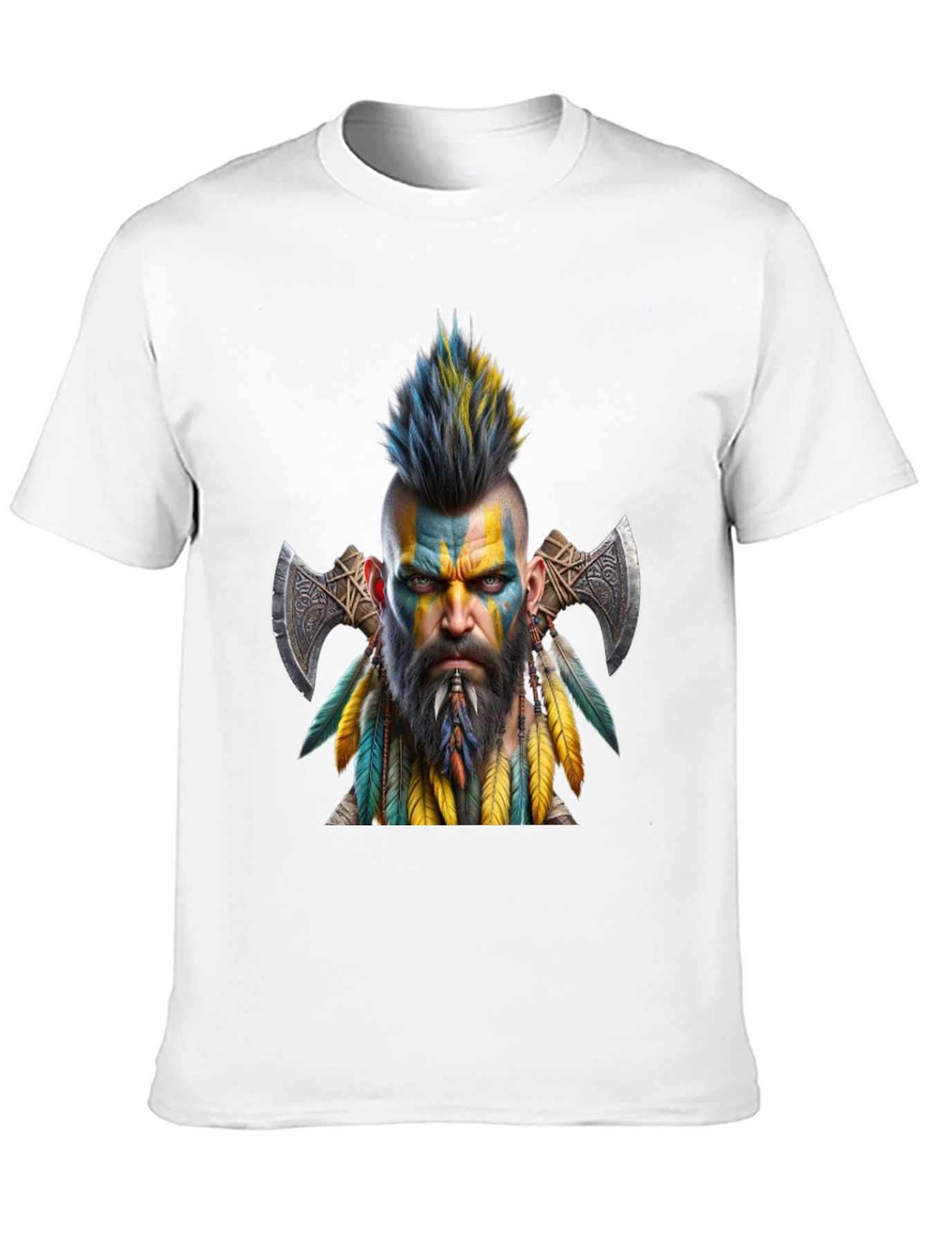 Black Viking Warrior Graphic Tee - Bold & Unique Design view 10