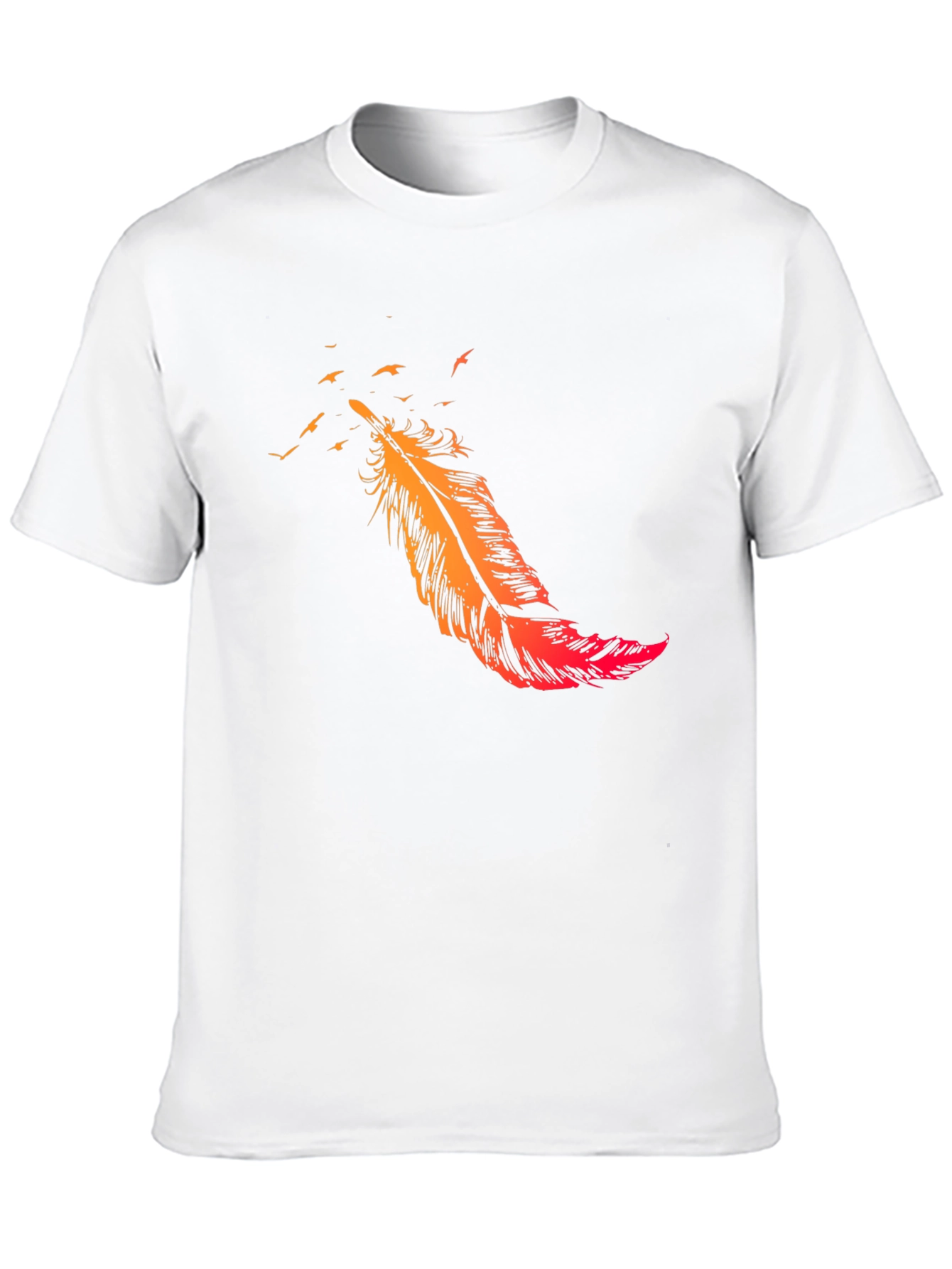 Black Feather Flight Black T-Shirt view 10