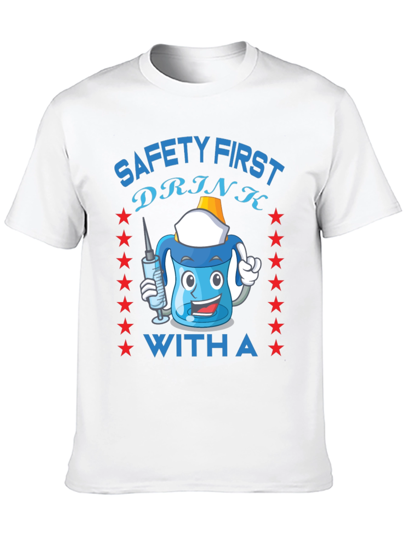 Black Safety First Funny Drinking T-Shirt view 10