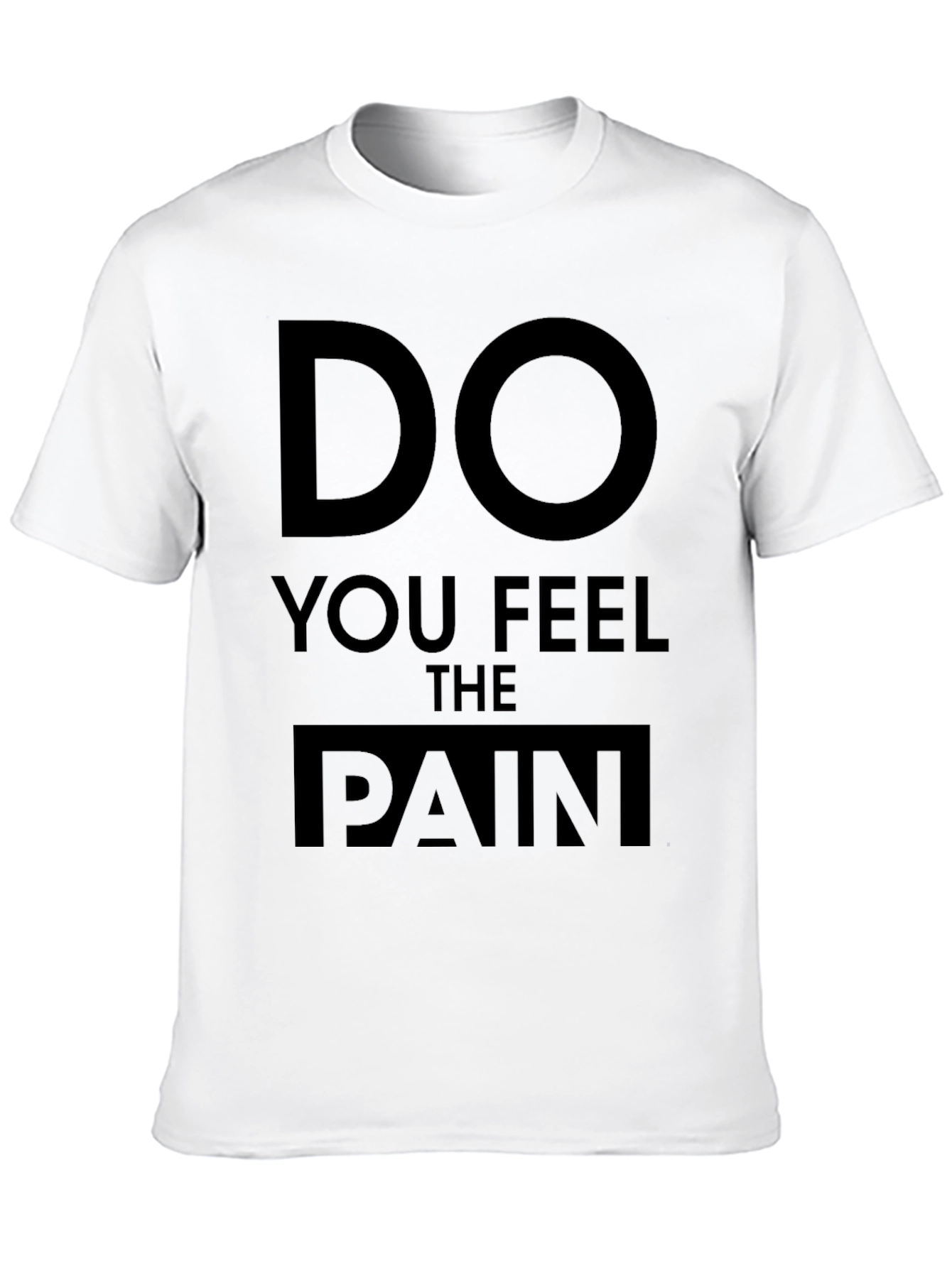 Black Do You Feel The Pain Graphic T-Shirt view 10