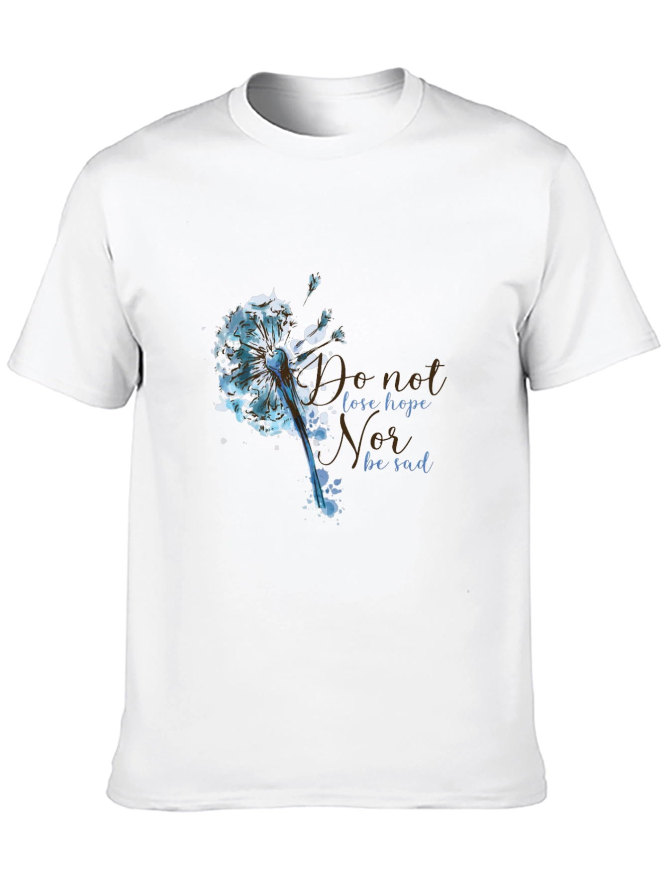 Black Dandelion Hope Graphic T-Shirt view 10