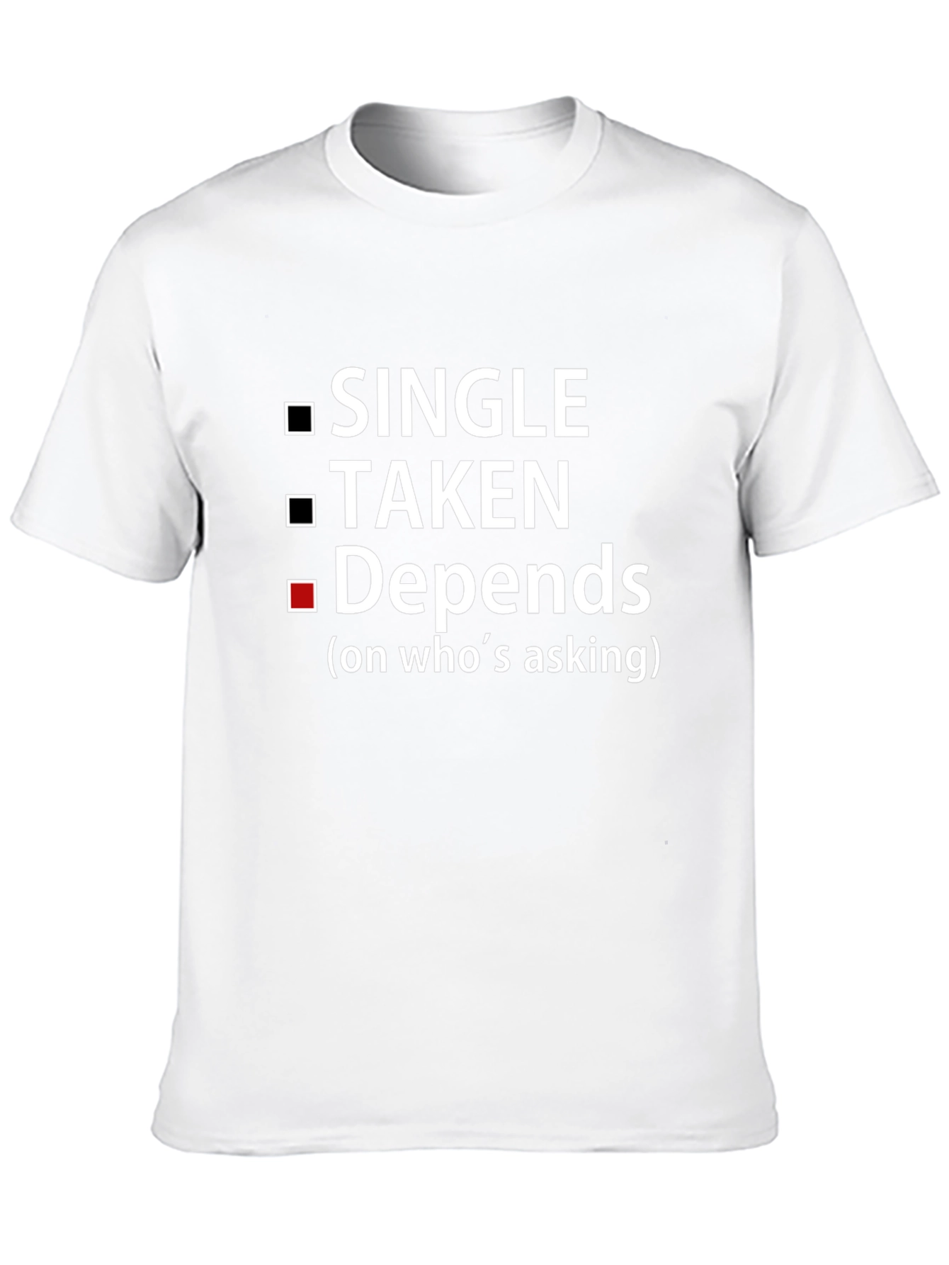 Black Depends On Who's Asking T-Shirt view 10
