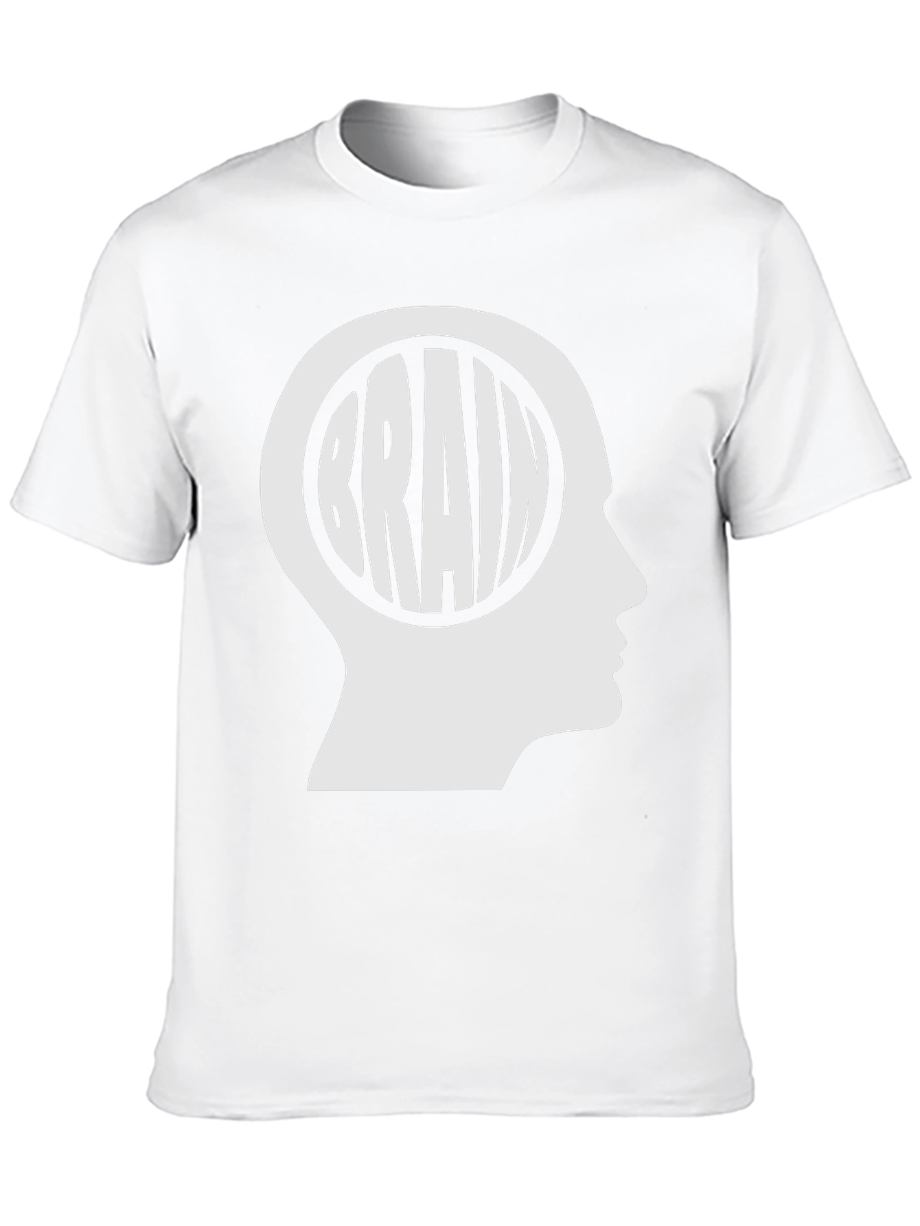 Black Brain Head Graphic T-Shirt - Black Cotton Tee view 10