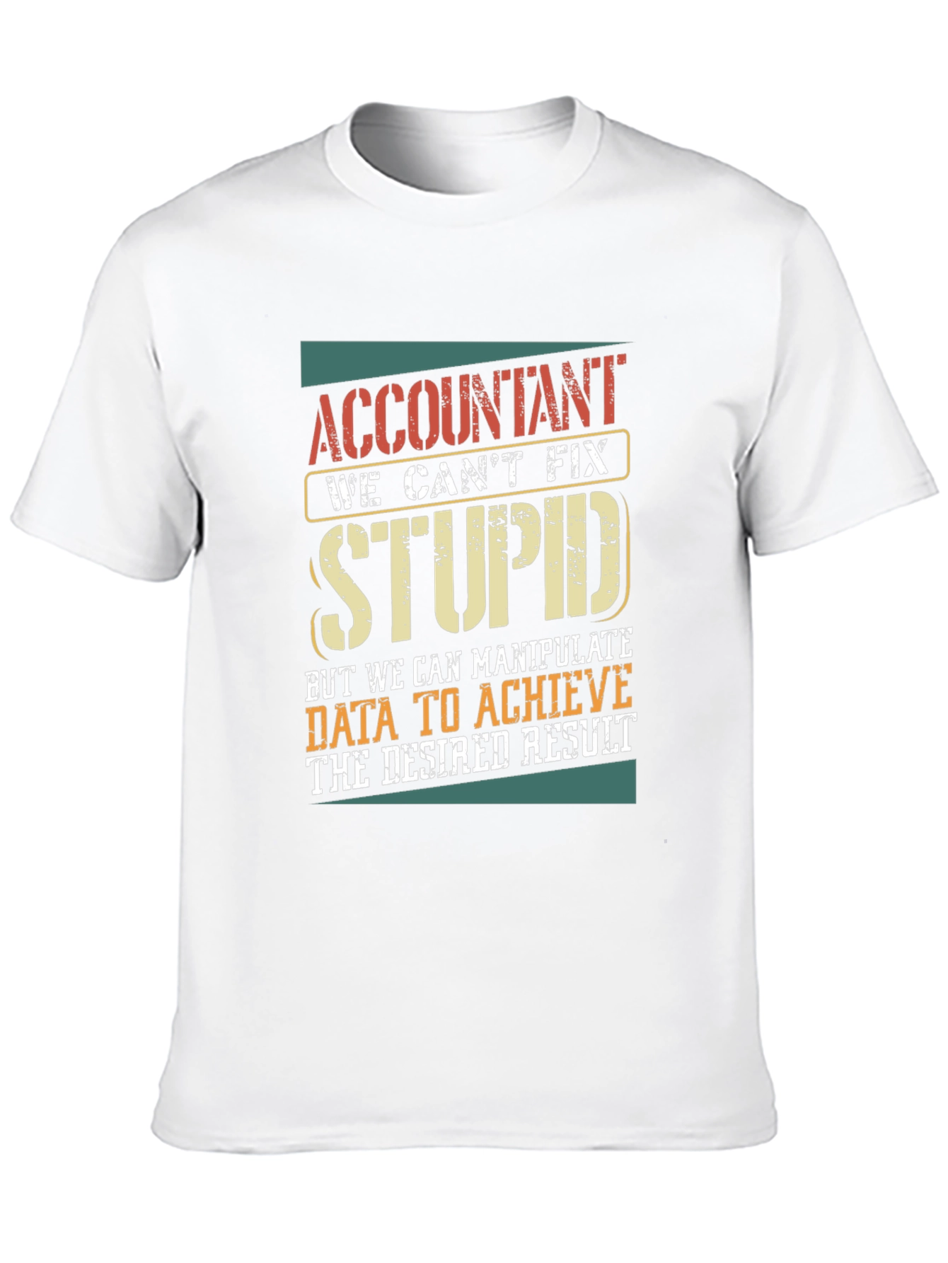 Black Accountant Humor Graphic T-Shirt view 10