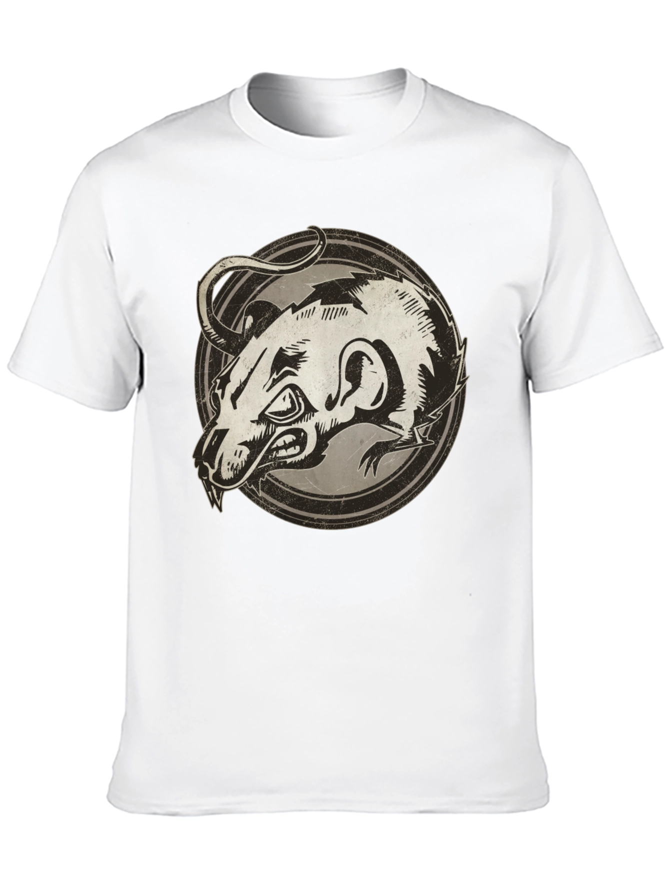 Black Rat Graphic Print Black T-Shirt view 10