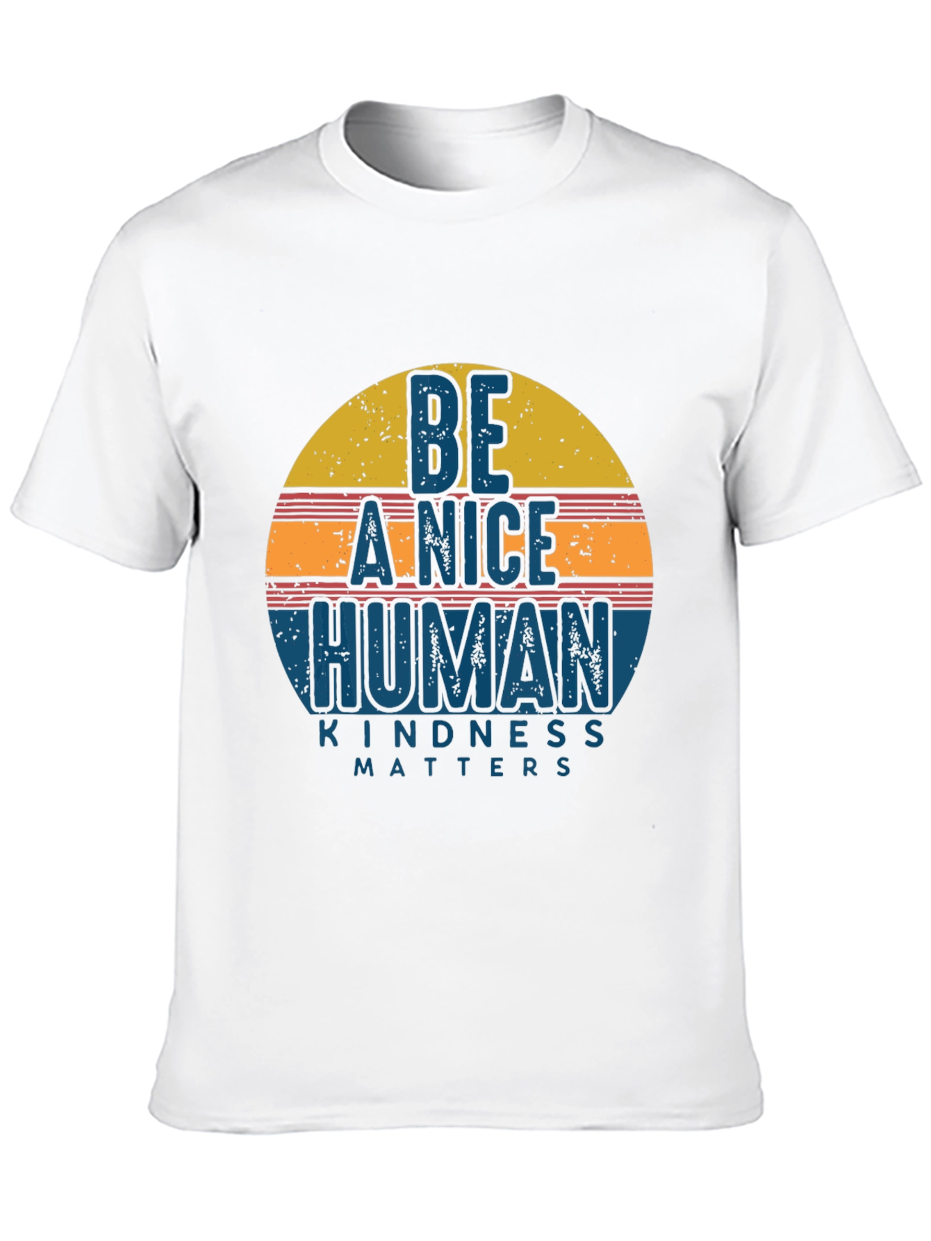 Black Be A Nice Human Kindness Matters Graphic Tee view 10