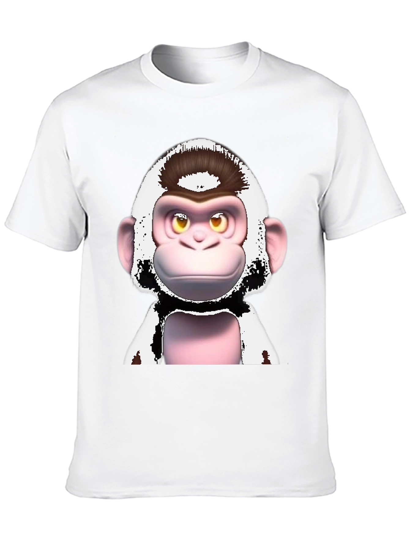Black Funky Monkey Graphic T-Shirt - Black Cotton Tee view 10