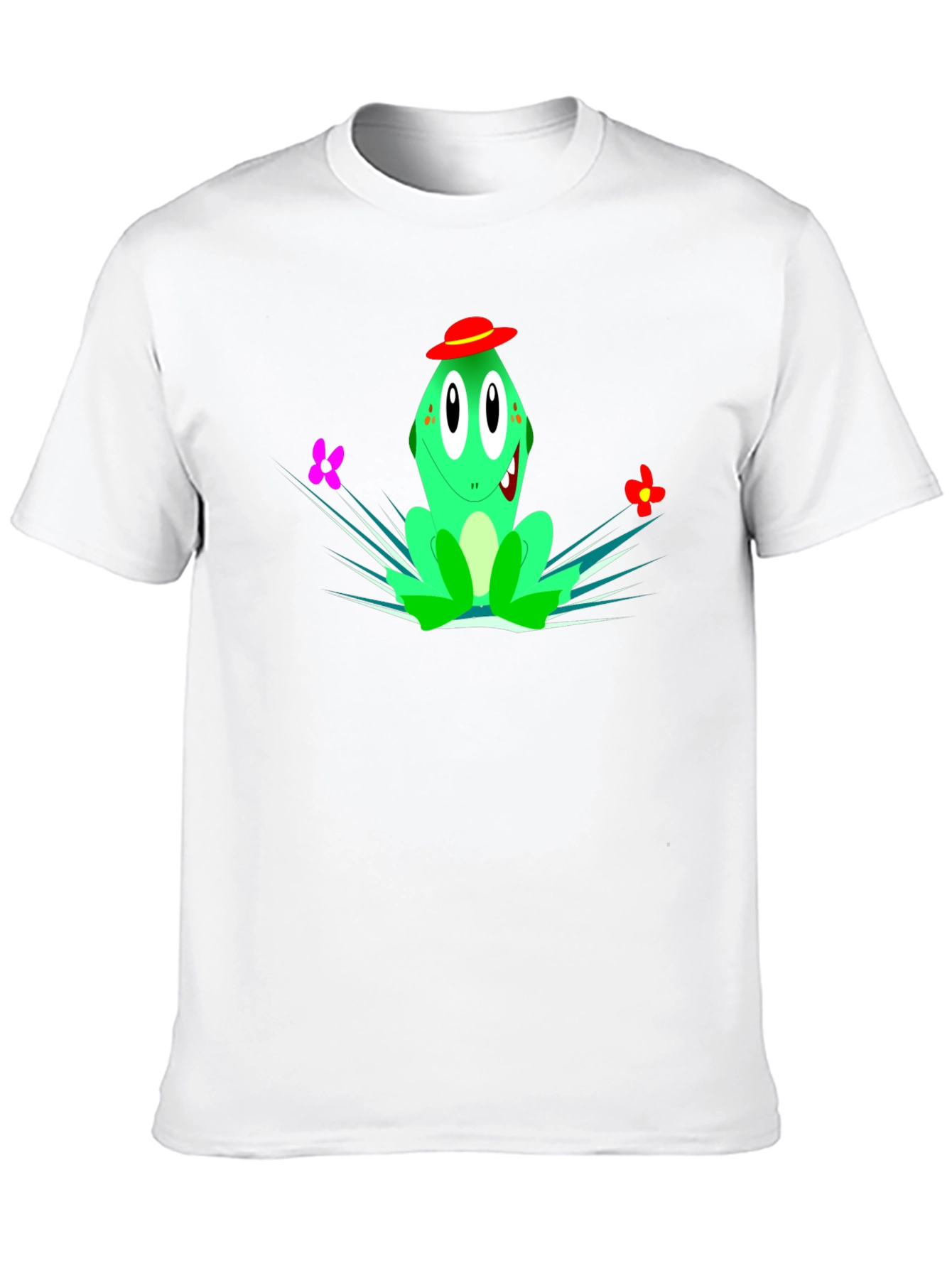 Black Cartoon Frog Graphic Tee - Quirky Style view 10