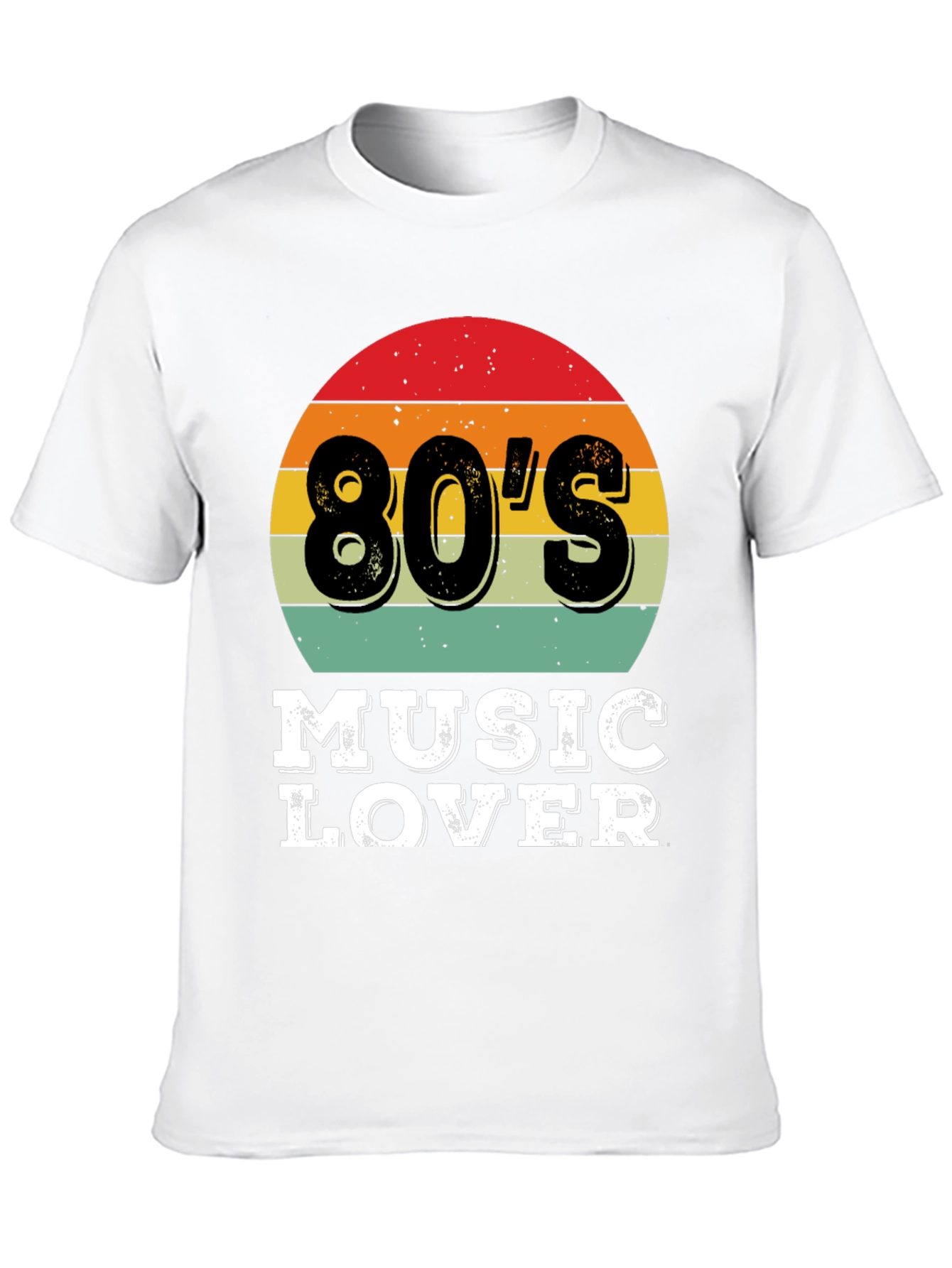 Black 80's Music Lover Graphic Tee - Retro Style view 10