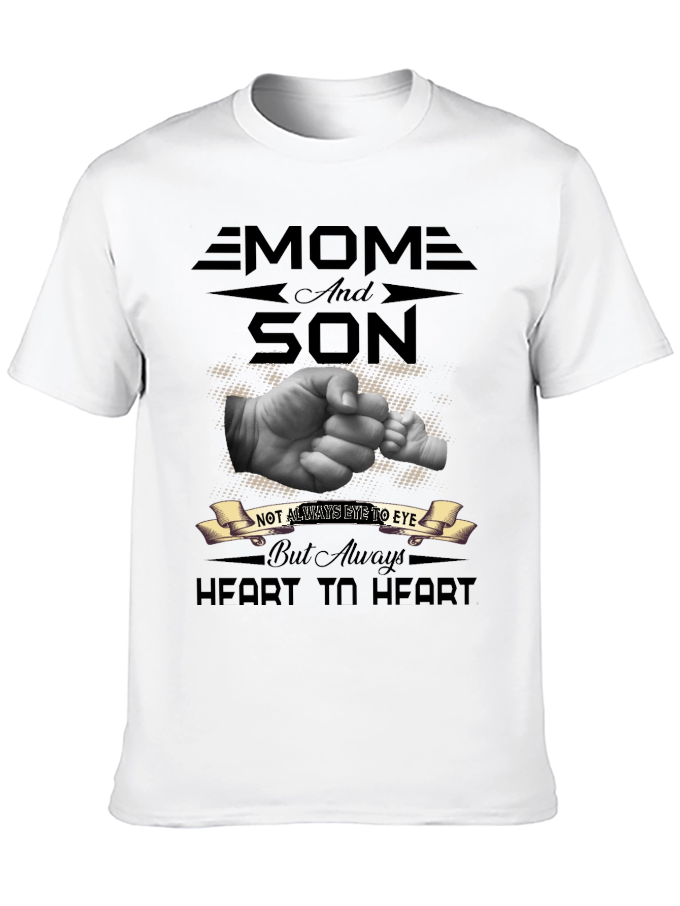 Black Mom and Son Heart to Heart Graphic Tee view 10