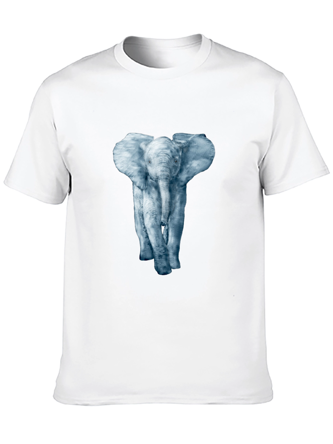 Black Elephant Print Crew Neck T-Shirt view 10