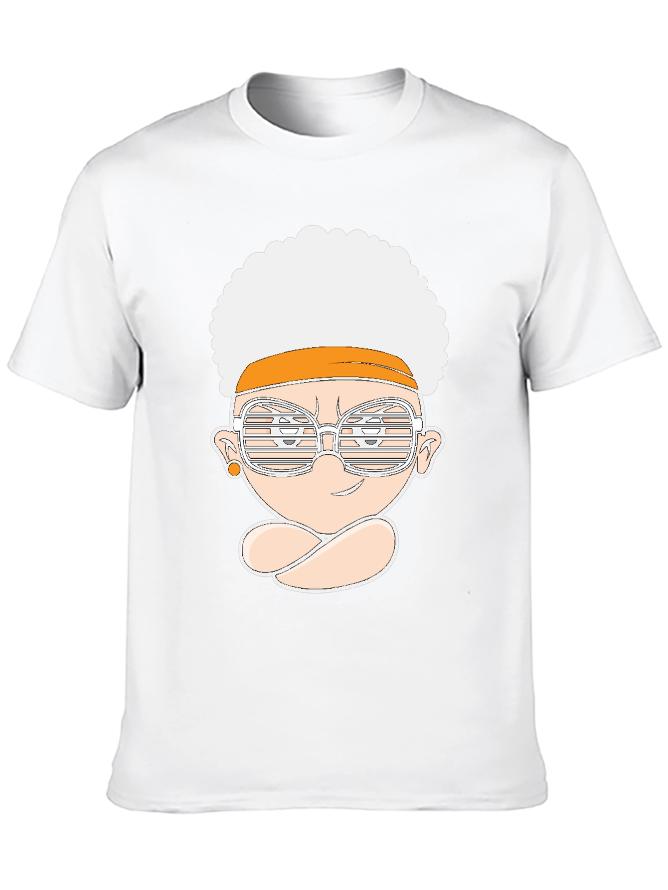 Black Funky Afro Cartoon Tee view 10