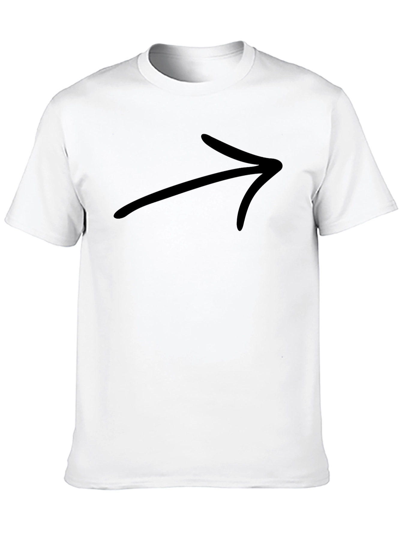 Black Black Arrow Graphic Tee - Modern Casual Style view 10